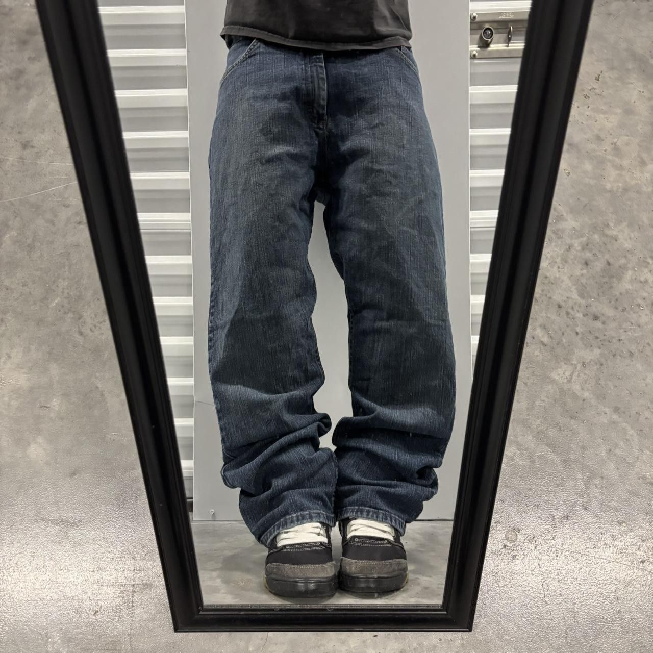 Japanese Brand × Vintage Crazy Vintage Y2K/2000s Grunge Dark Wash Denim Jeans! Size US 34 / EU 50 - 1 Thumbnail