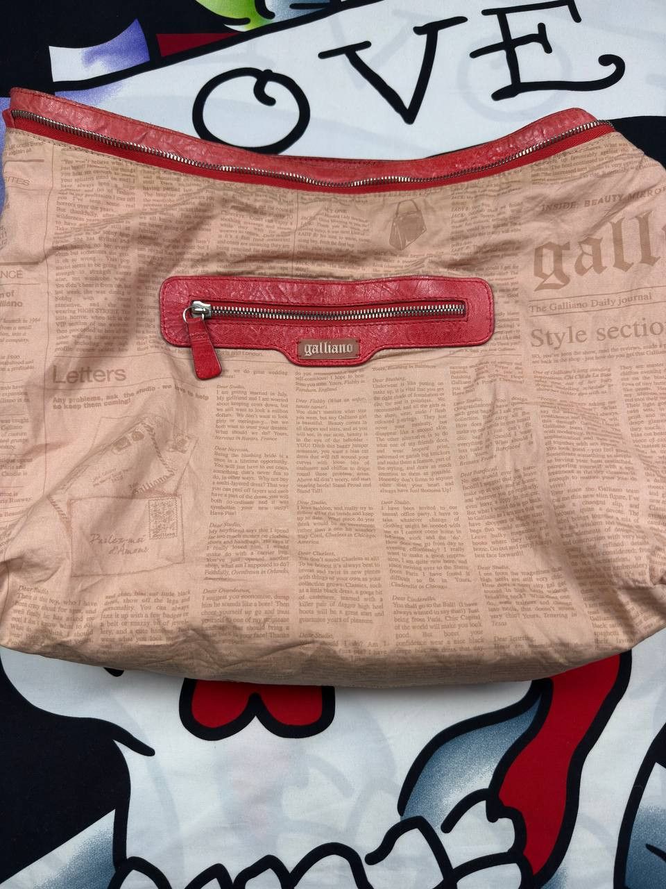 John Galliano Vintage John Galliano Luxury rare red Leather bag Size ONE SIZE - 8 Thumbnail