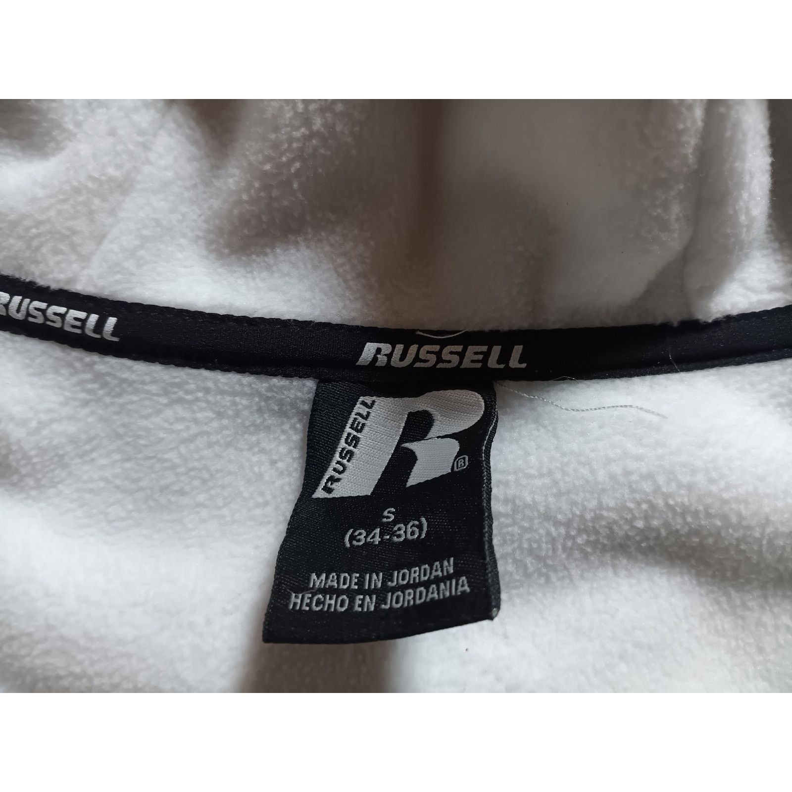 Russell Athletic Russell Small Fleece Hoodie Men’s White Gray Green Zip-Up Size US S / EU 44-46 / 1 - 3 Thumbnail