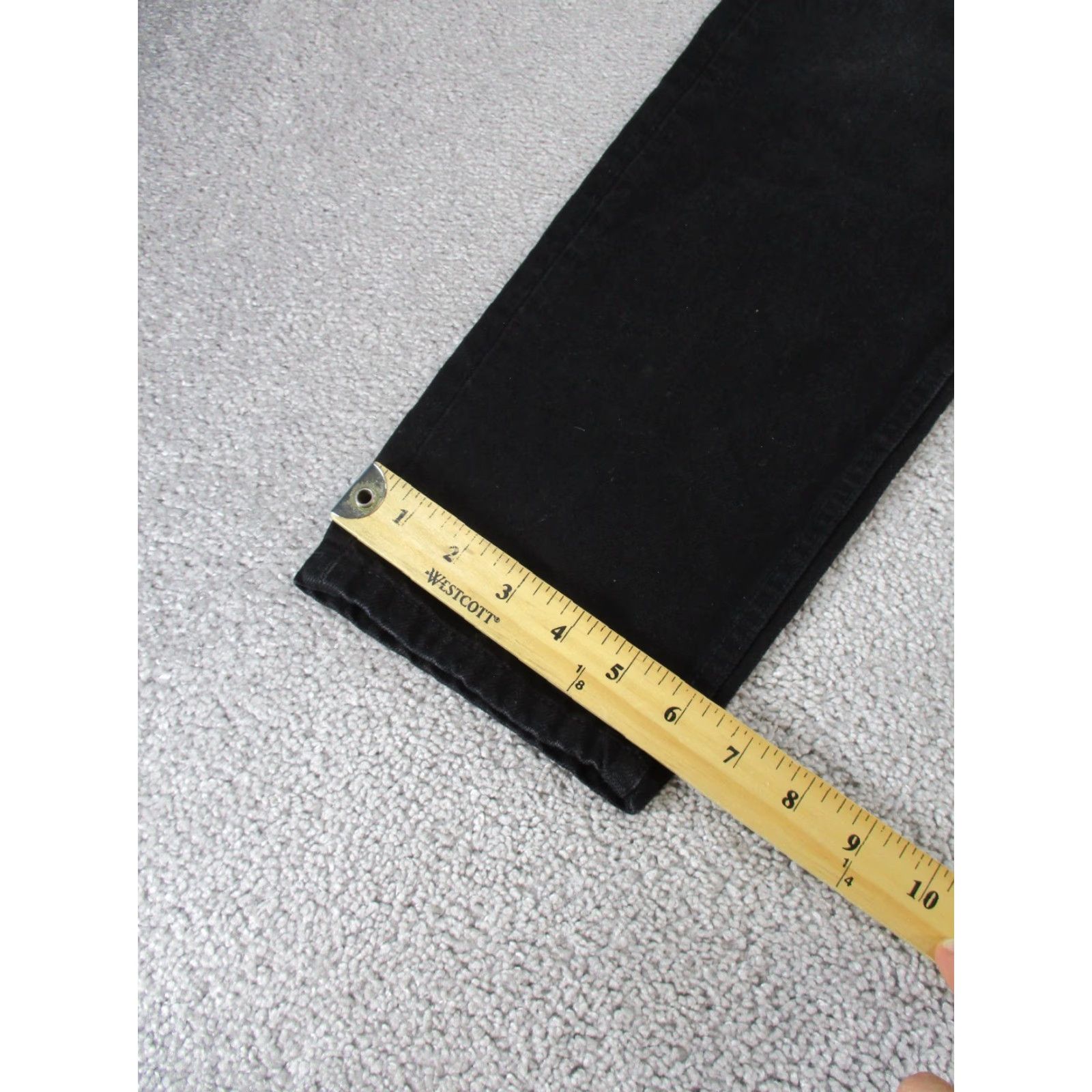 Zara Zara Jeans Womens 4 Black Denim High Rise Tapered Shirt? Size 27" / US 4 / IT 40 - 5 Thumbnail