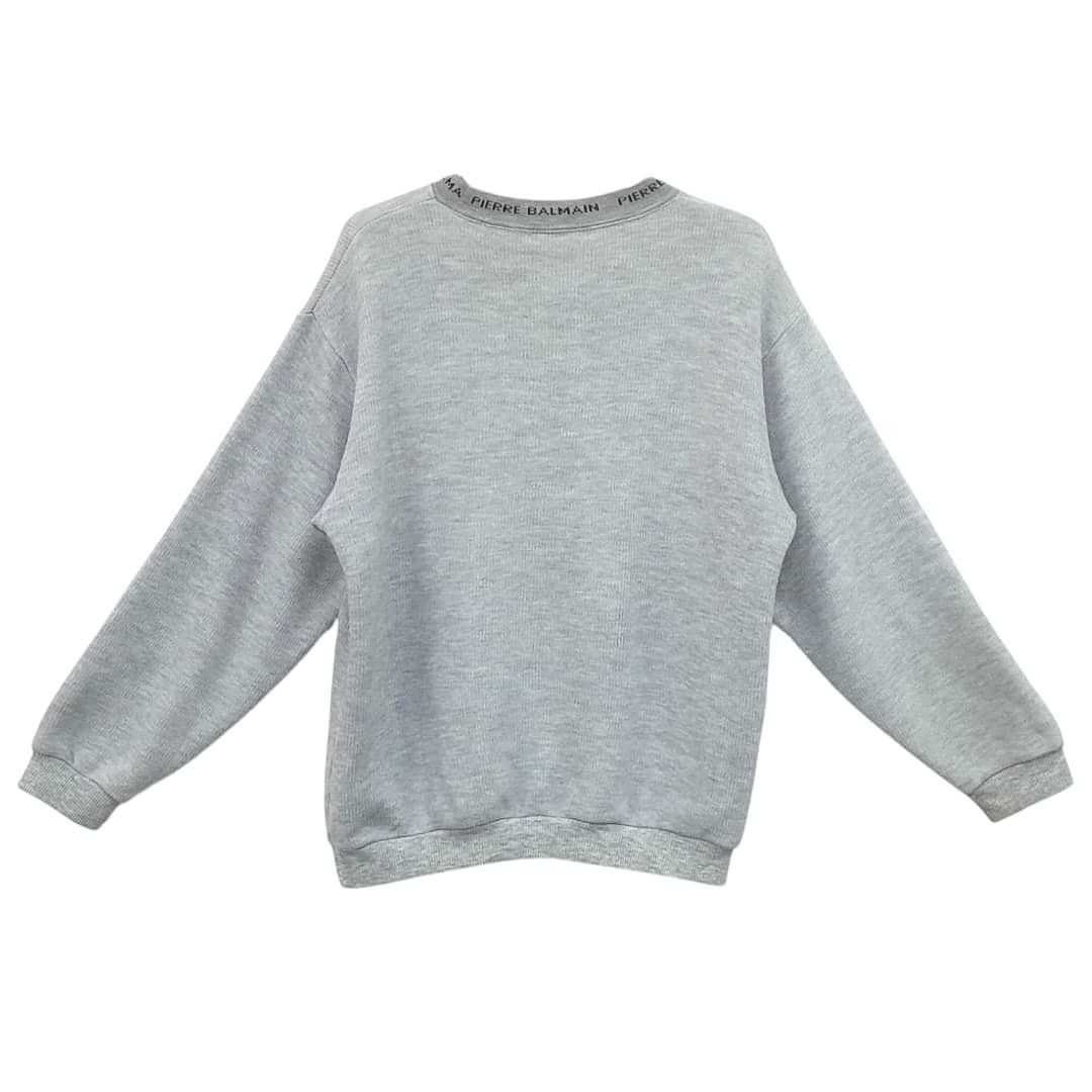 Balmain × Designer × Pierre Balmain Nice Logo Balmain Paris Sweathirt Size US L / EU 52-54 / 3 - 5 Thumbnail