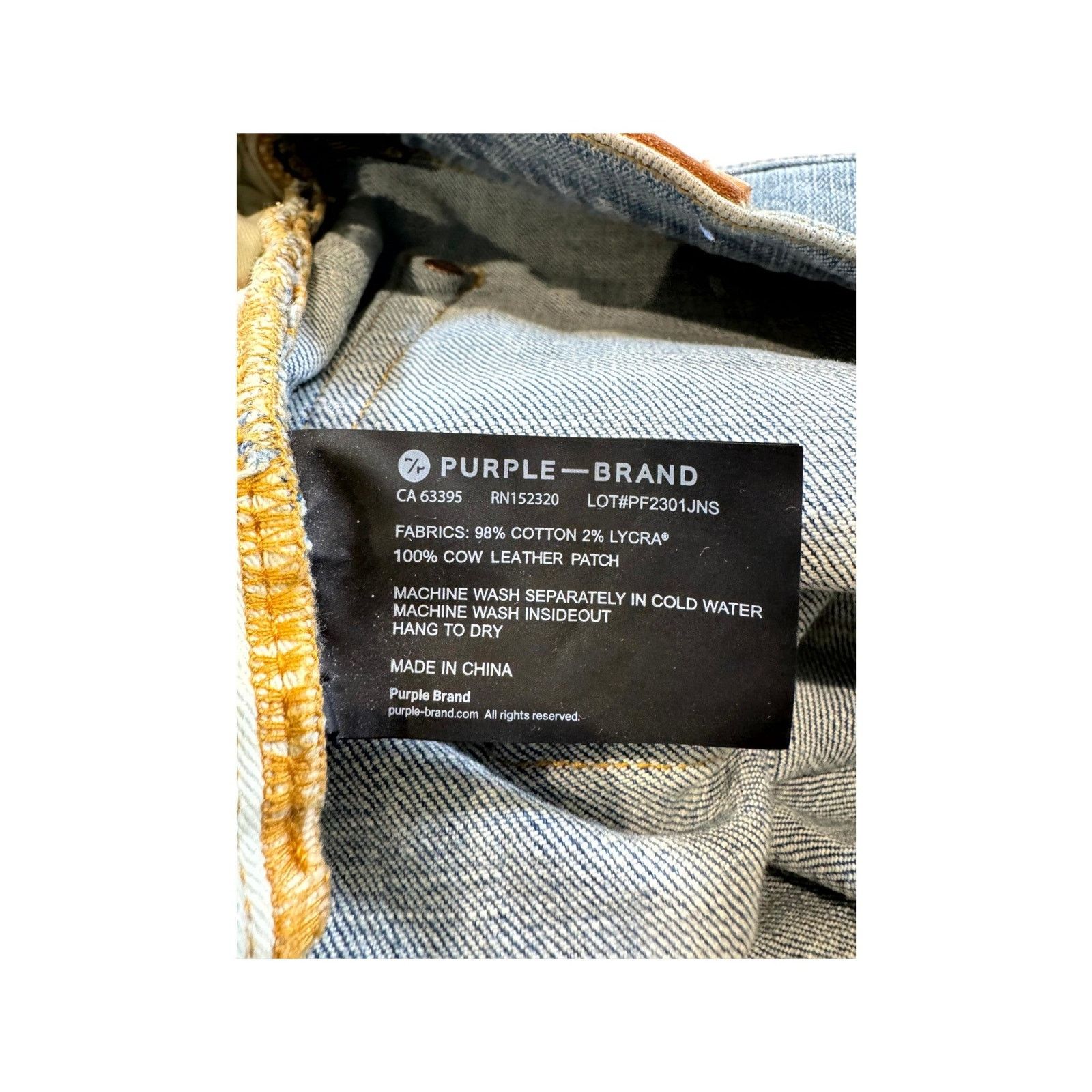 Purple Brand Purple Brand Light Wash Jeans Size US 36 / EU 52 - 7 Thumbnail