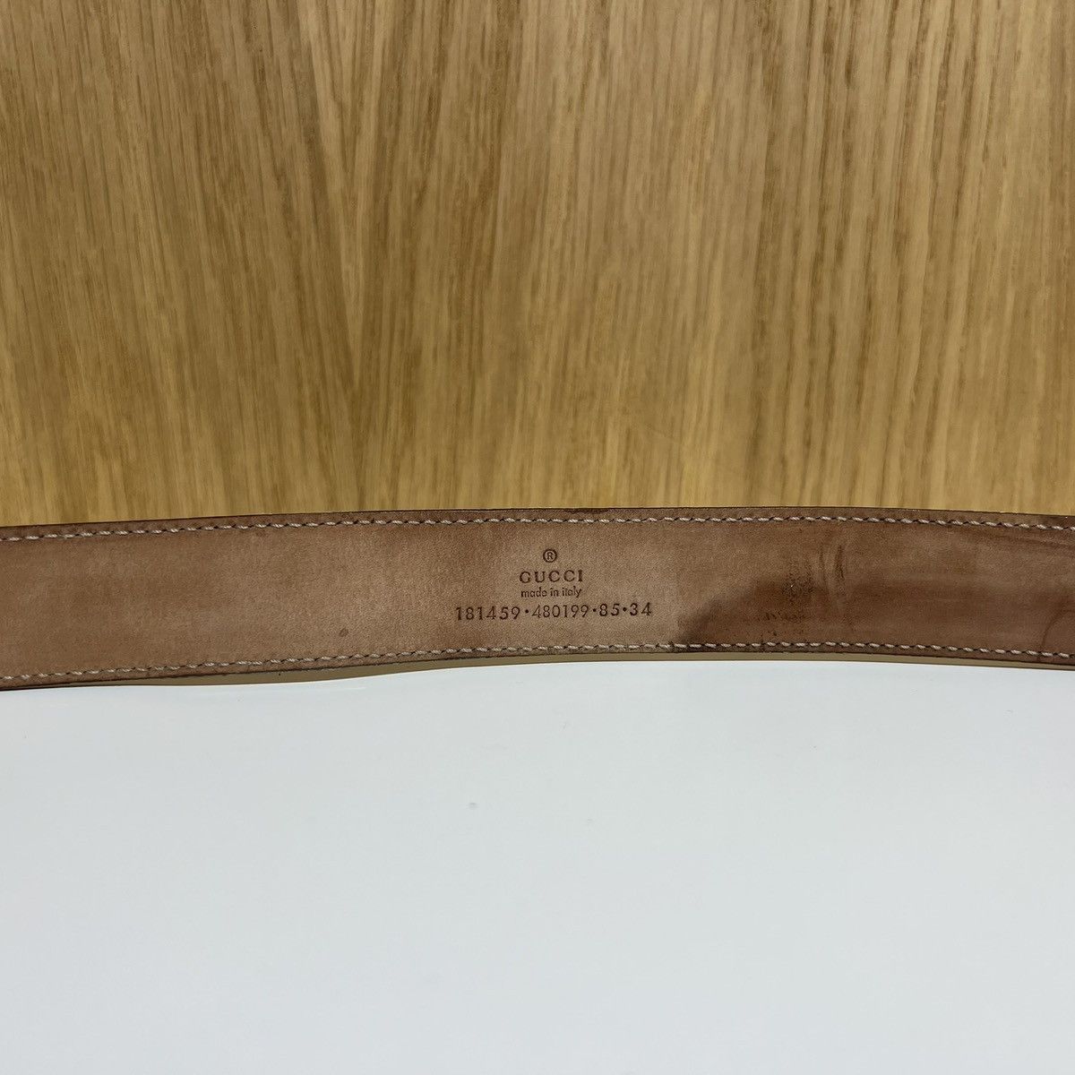 Gucci 🔹Gucci Leather Belt 181459 Size ONE SIZE - 2 Thumbnail
