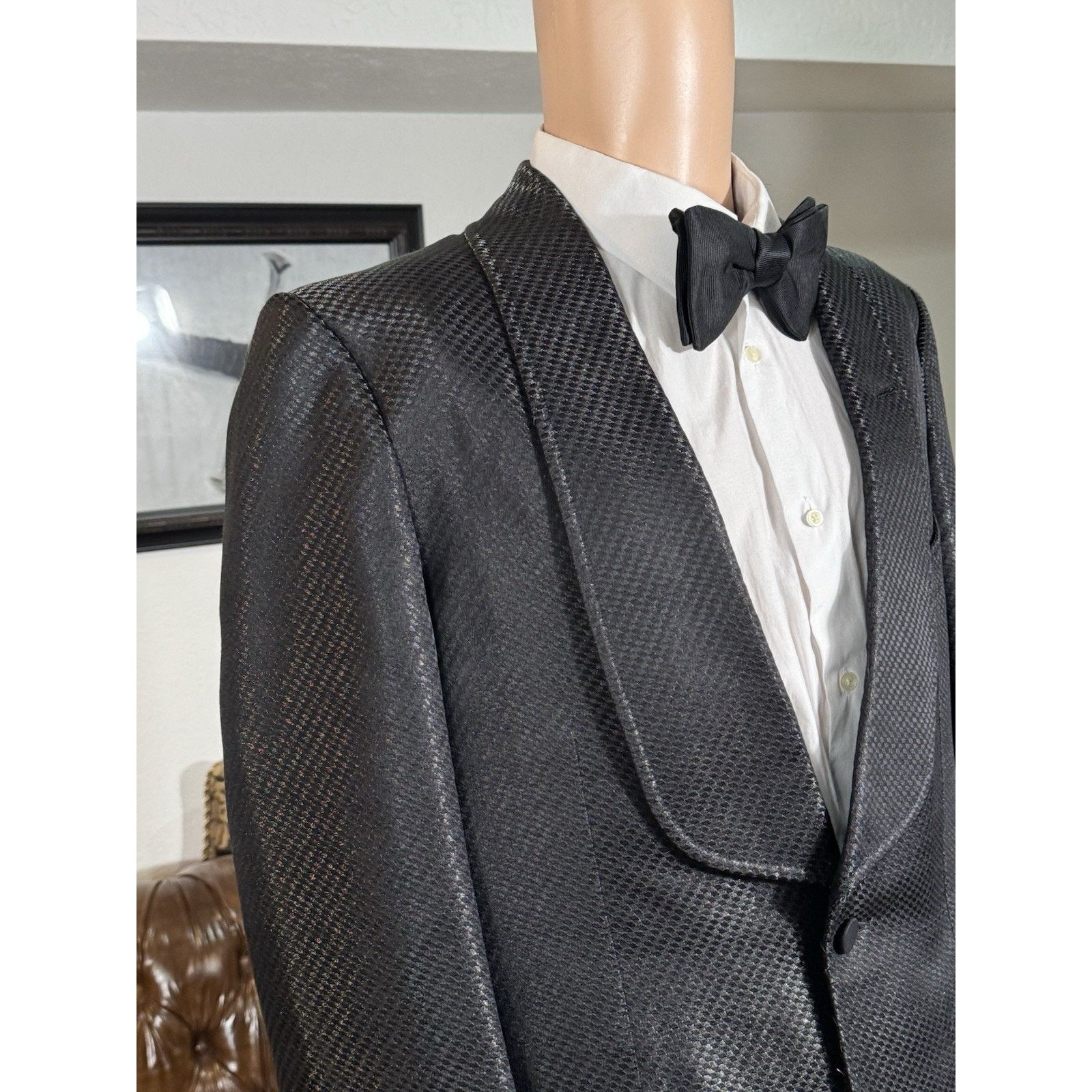 Tom Ford Tom Ford Reflective Dinner Jacket Set 52R 42R US 36x29 Size 42R - 11 Thumbnail