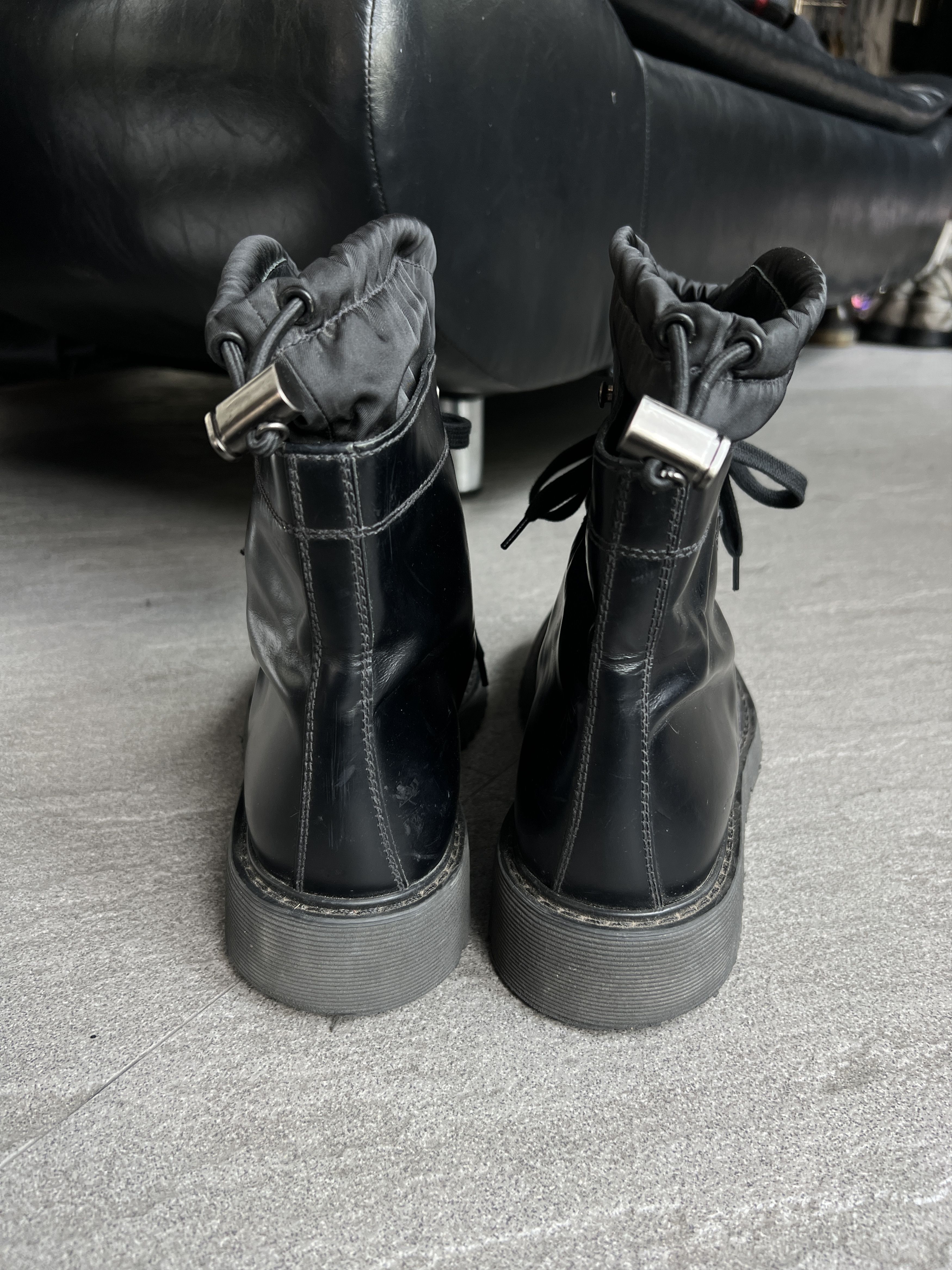 Prada Prada Milano Black Combat Boots Size 10 Italy Size US 10 / EU 43 - 10 Thumbnail