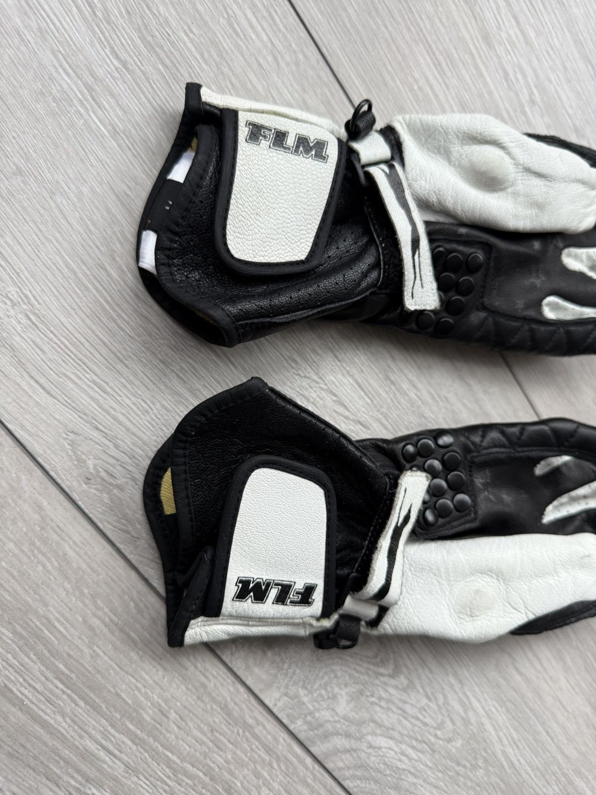 Alpinestars FLM Leather Moto Gloves Size ONE SIZE - 6 Thumbnail