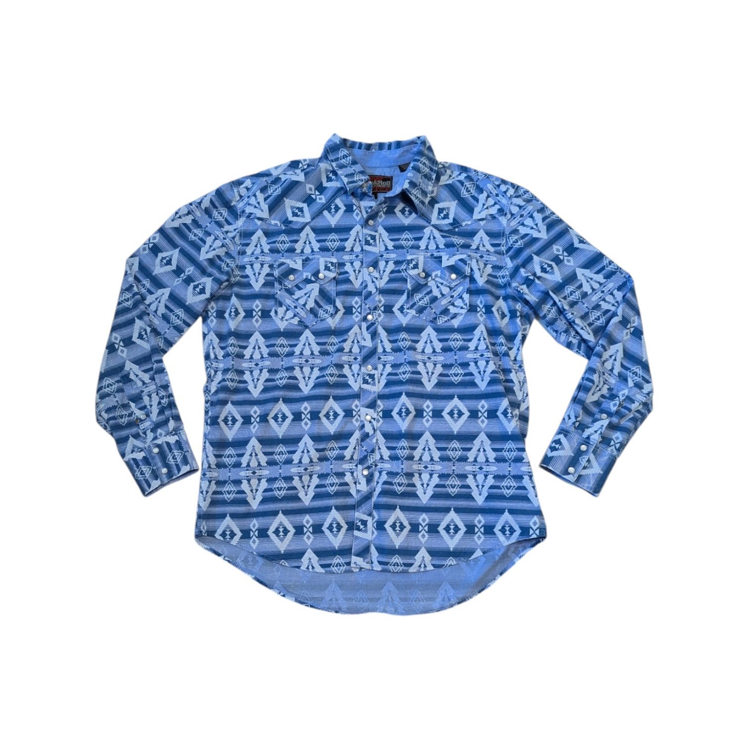Vintage Vintage Western Snap Button Down Shirt Southwestern Cowboy Size US XL / EU 56 / 4 - 1 Thumbnail