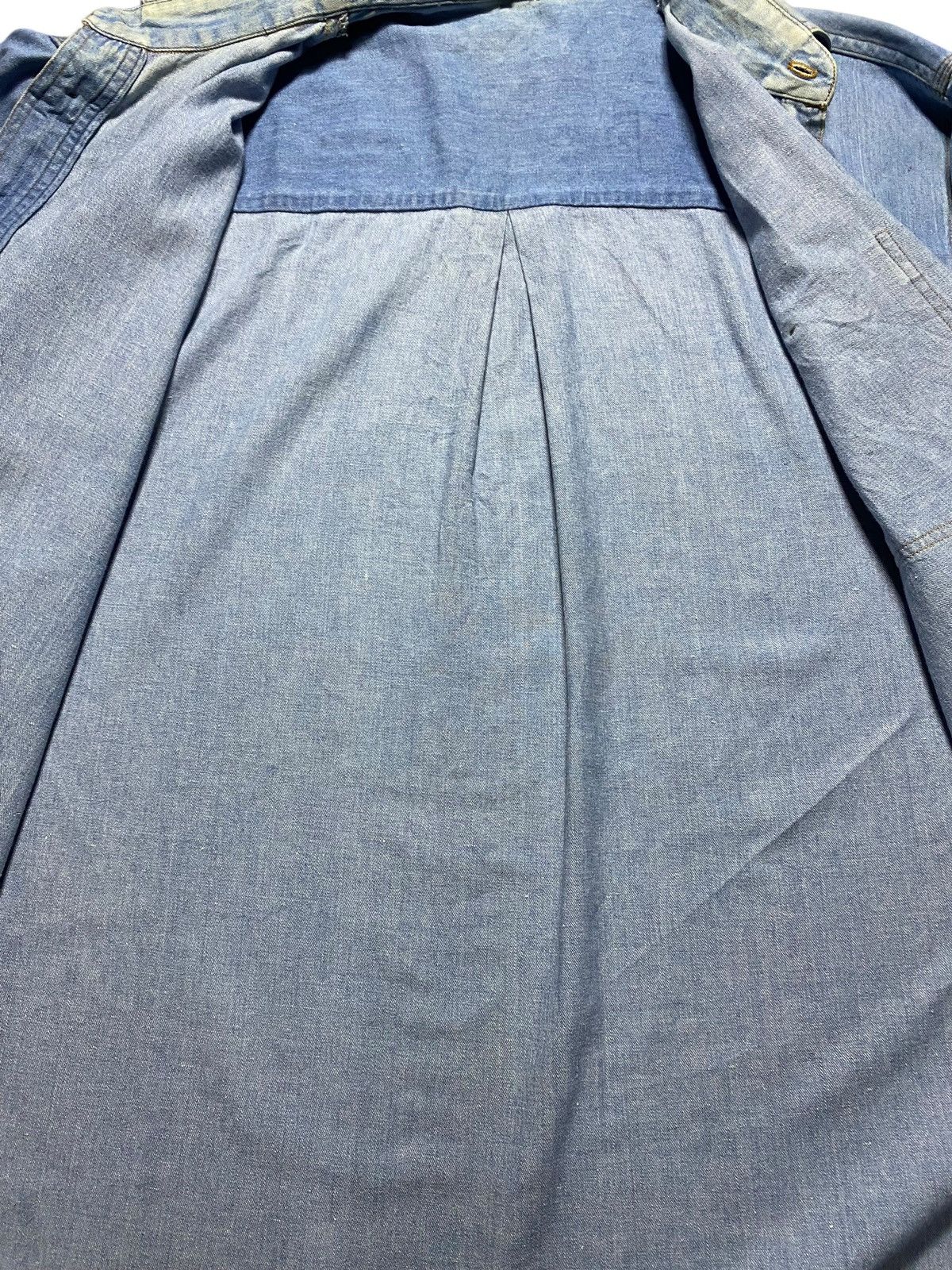 Polo Ralph Lauren Vintage Polo Major Champion Western Denim Light Blue Flannel Size US L / EU 52-54 / 3 - 8 Thumbnail