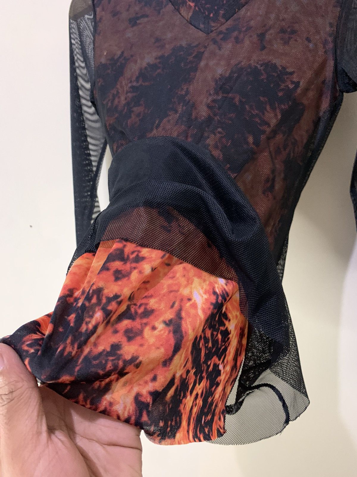 Beauty Beast 🌪️NEED GONE🌪️ Gothic Gokurakucho Mesh Top Shirt Punk Size US M / EU 48-50 / 2 - 3 Thumbnail