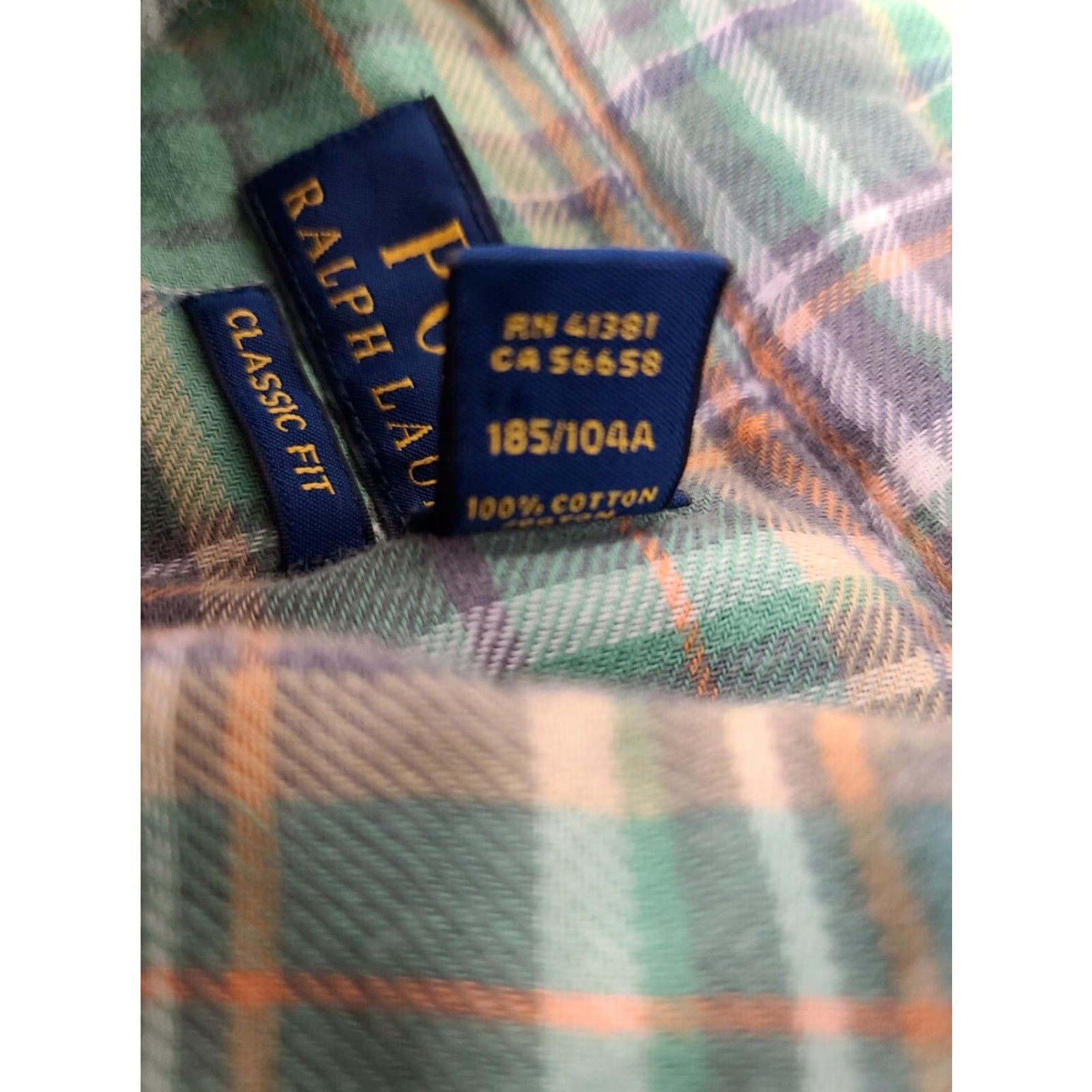 Polo Ralph Lauren Polo Ralph Lauren Flannel Shirt Men's XL Colorful Plaid Button Up Classic Fit Size US XL / EU 56 / 4 - 6 Thumbnail