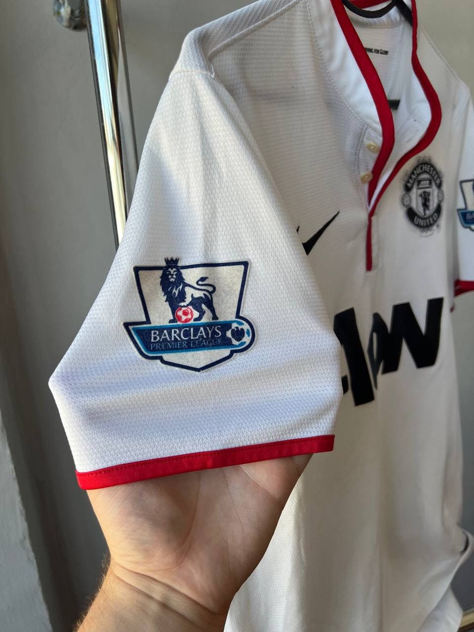 Nike 2012/14 MANCHESTER UNITED AWAY SOCCER JERSEY FOOTBALL SHIRT Size US S / EU 44-46 / 1 - 11 Thumbnail