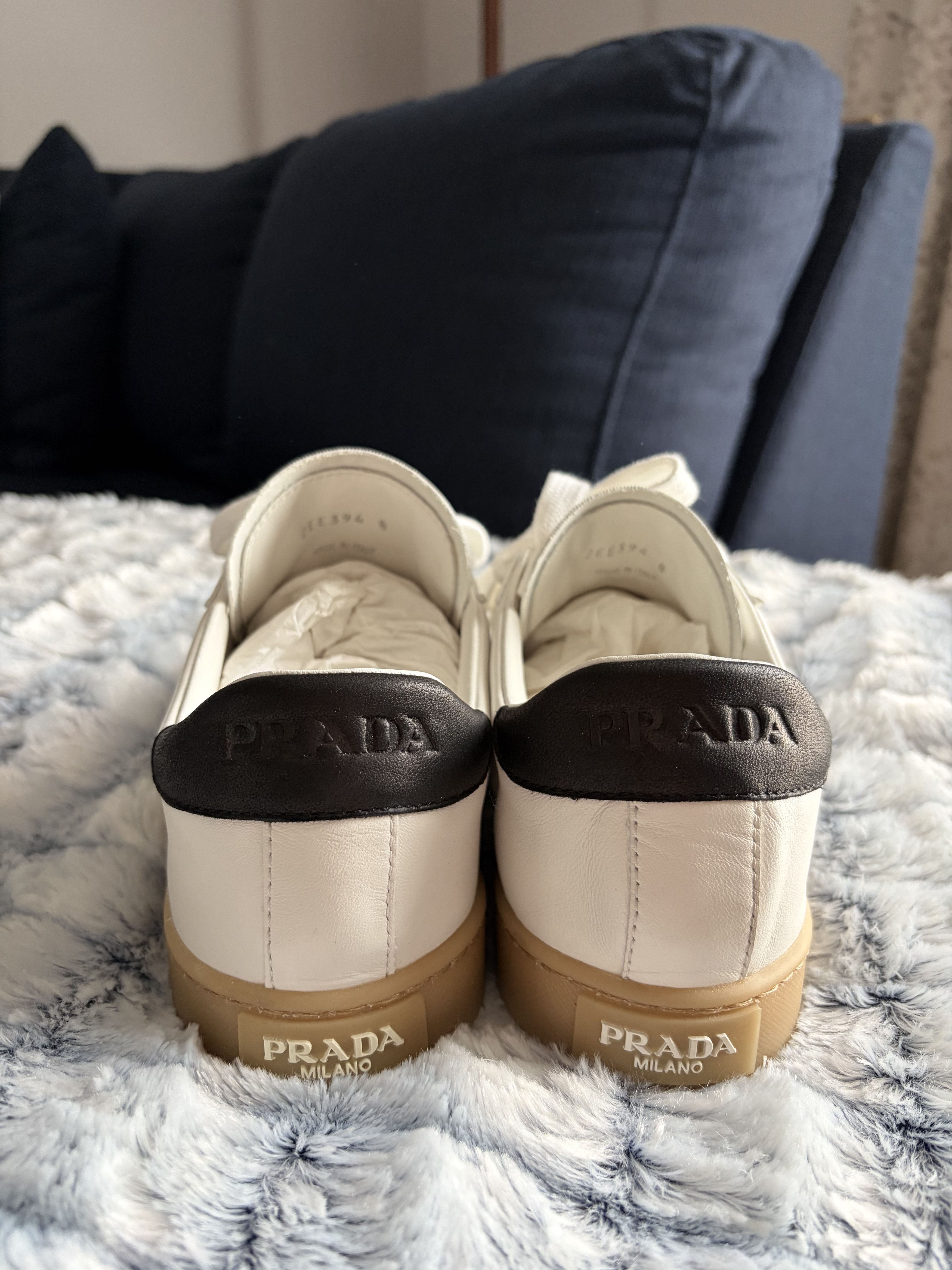 Prada Nappa Leather Sneakers Size US 9 / EU 42 - 5 Thumbnail