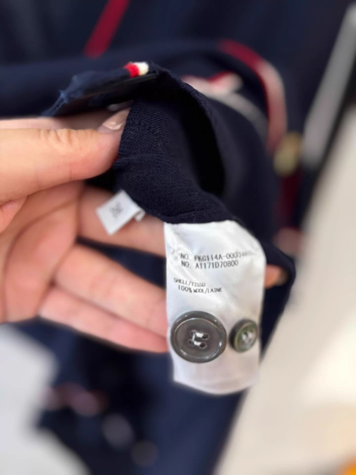 Thom Browne THOM BROWNE Navy Wool Cardigan Deadstock 36 Size XS / US 0-2 / IT 36-38 - 5 Thumbnail