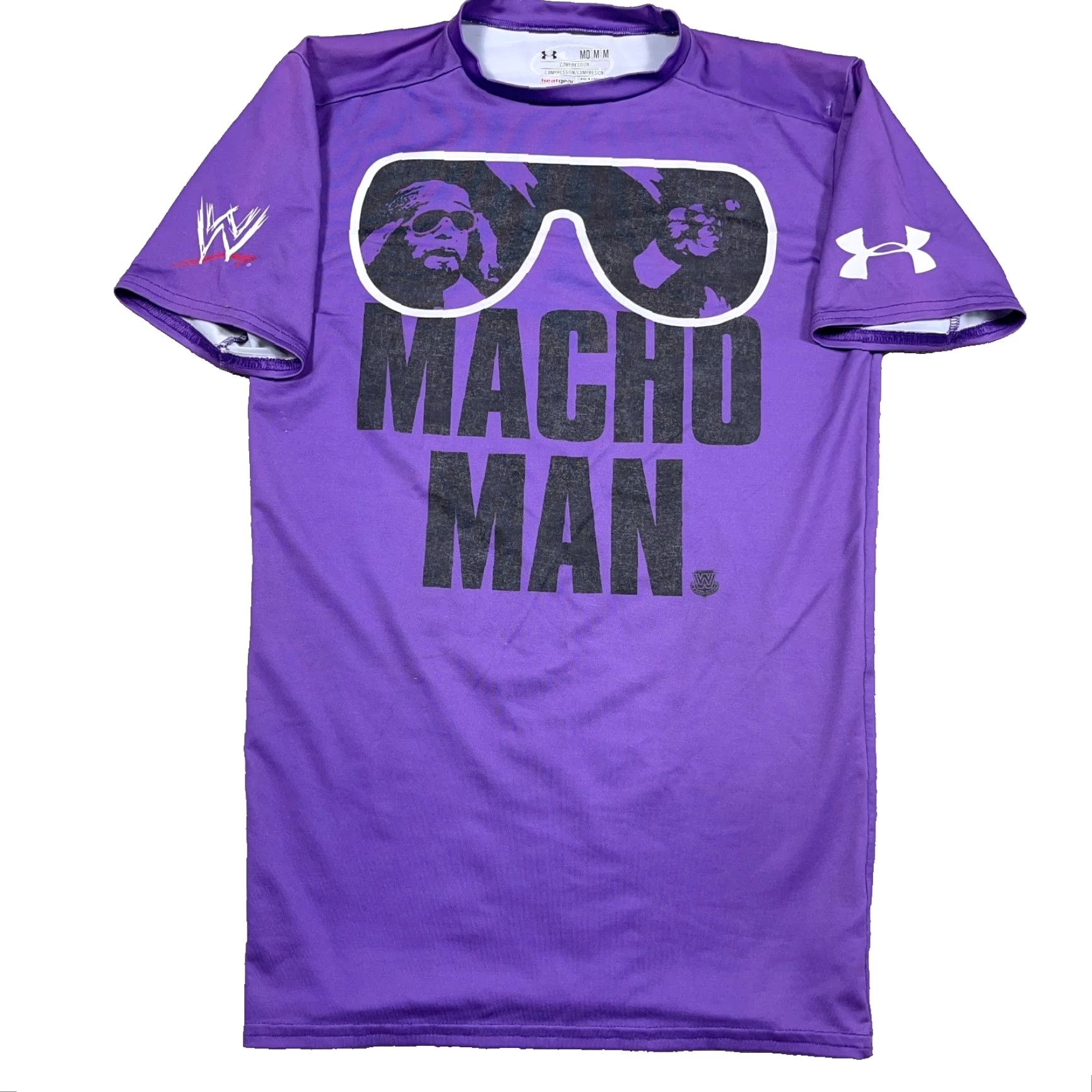 Under Armour Under Armour Macho Man Compression Shirt Men M Purple WWE Wrestling Adult Shirt Size US M / EU 48-50 / 2 - 2 Thumbnail