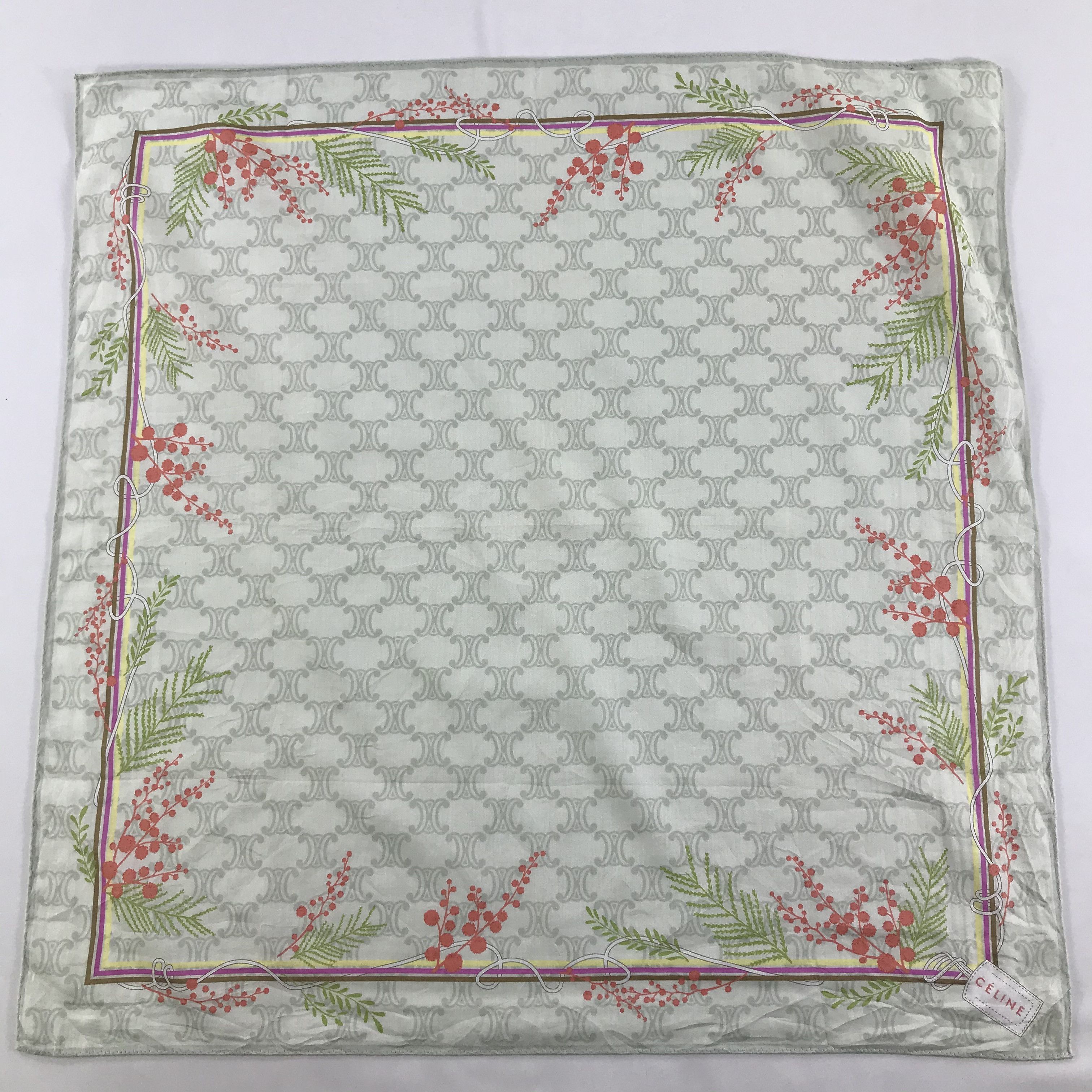 Celine × Vintage Celine Bandana / Handkerchief / Neckerchief - S1433 Size ONE SIZE - 1 Thumbnail