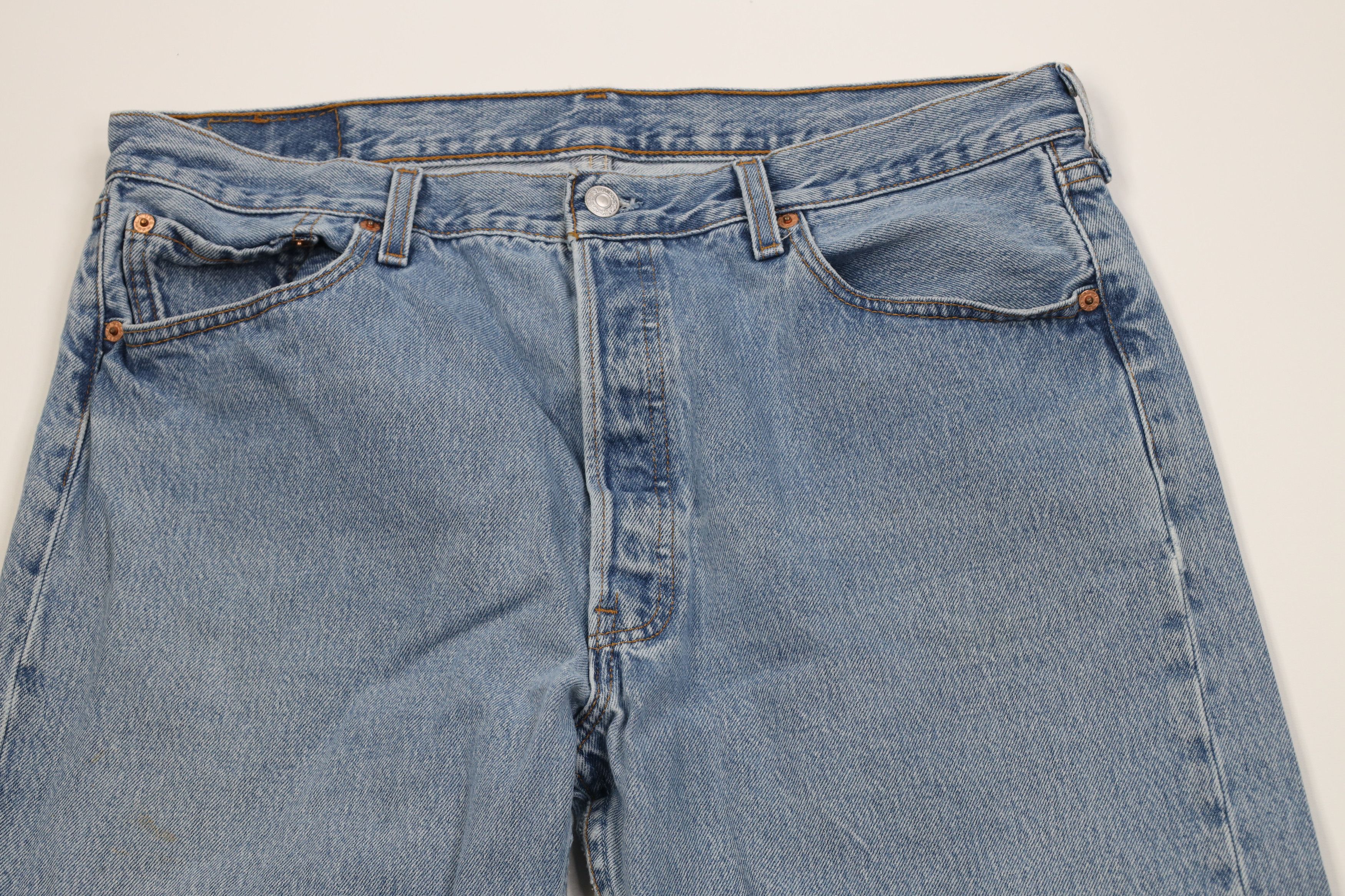 Levi's Vintage 90s Levis 501xx Fly Original Straight Jeans USA Size US 38 / EU 54 - 2 Thumbnail