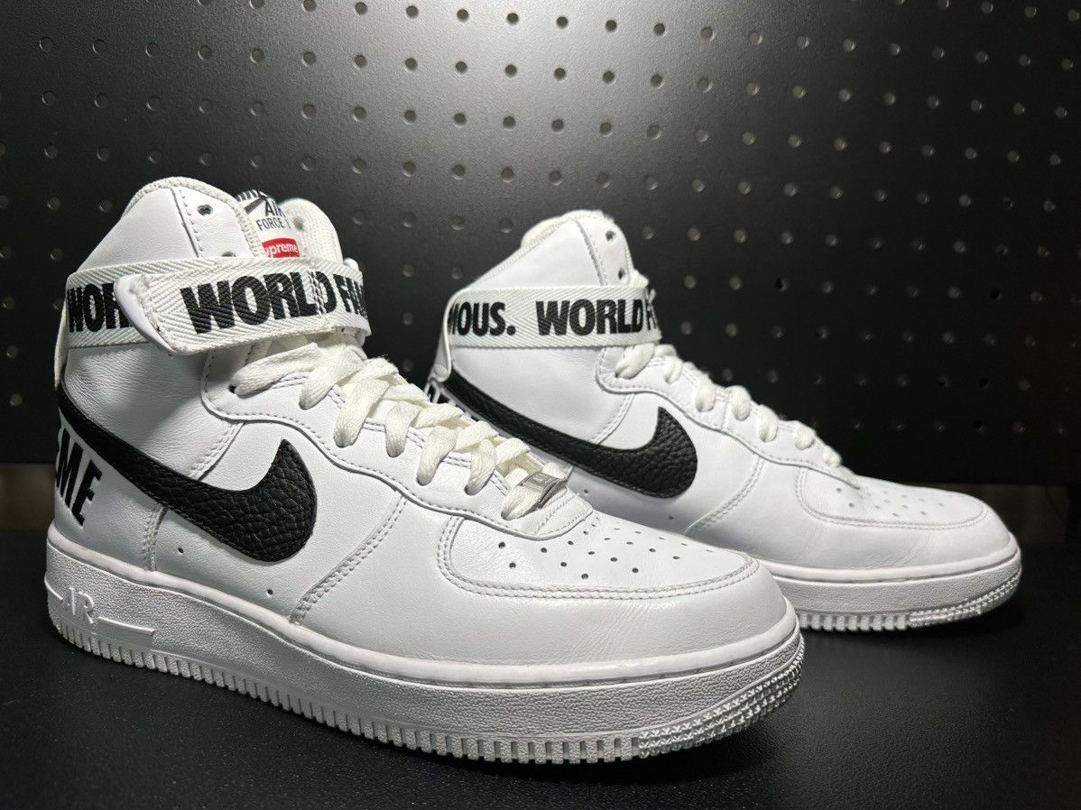 Nike × Supreme Supreme x Nike Air Force 1 one size 8 World Famous AF1 Size US 8 / EU 41 - 6 Thumbnail