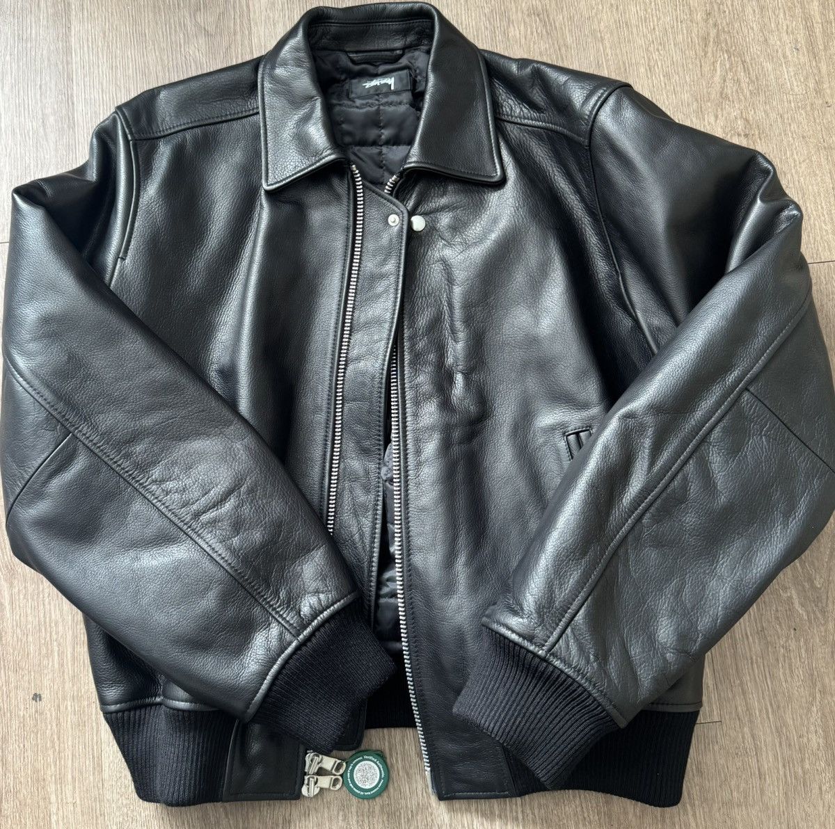 Stussy Stussy Cafe Racer Leather Jacket | Grailed
