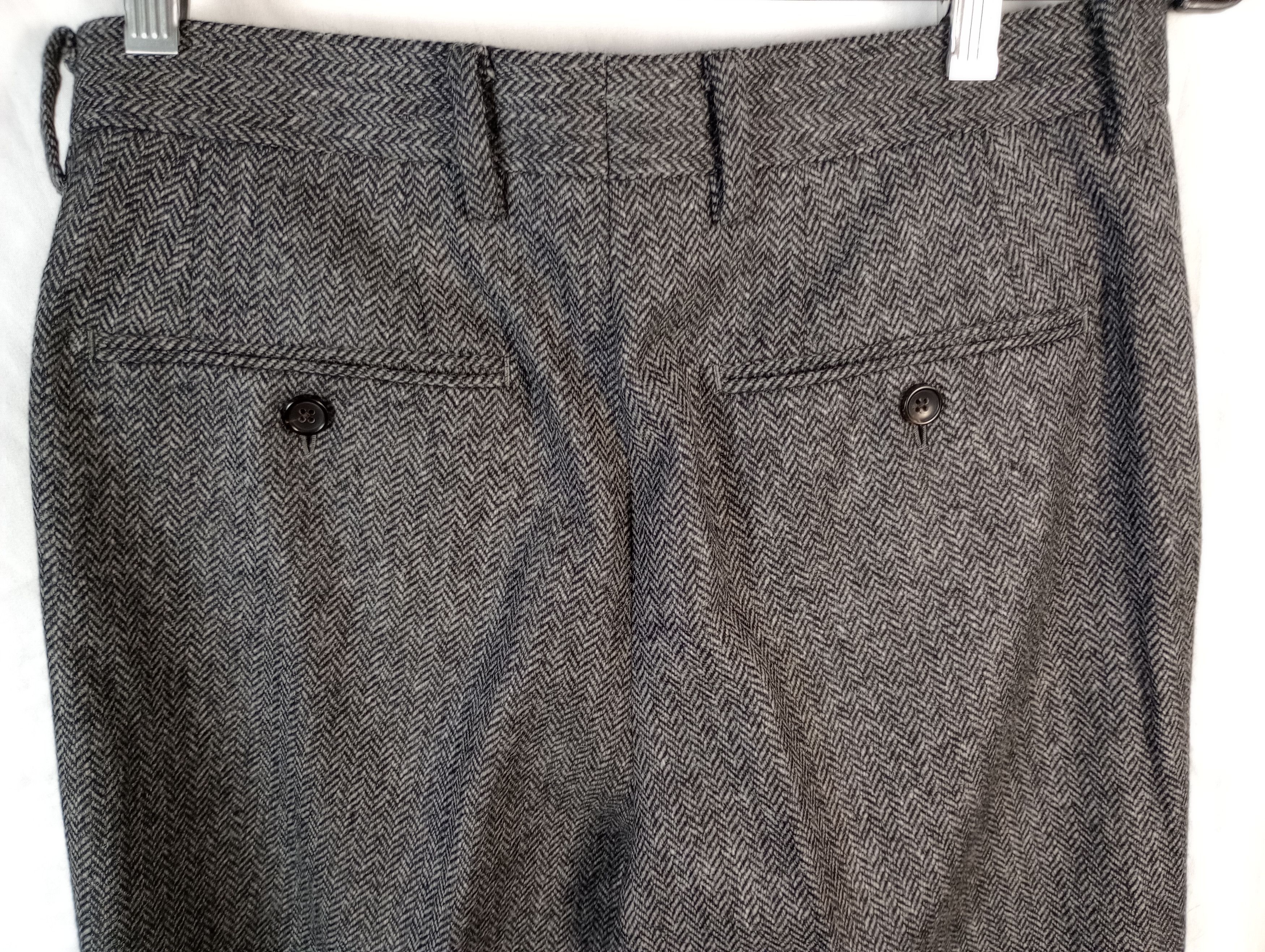 Spier & Mackay Spier And Mackay Slim Trouser W30 - Medium Gray Herringbone Size 36R - 3 Thumbnail