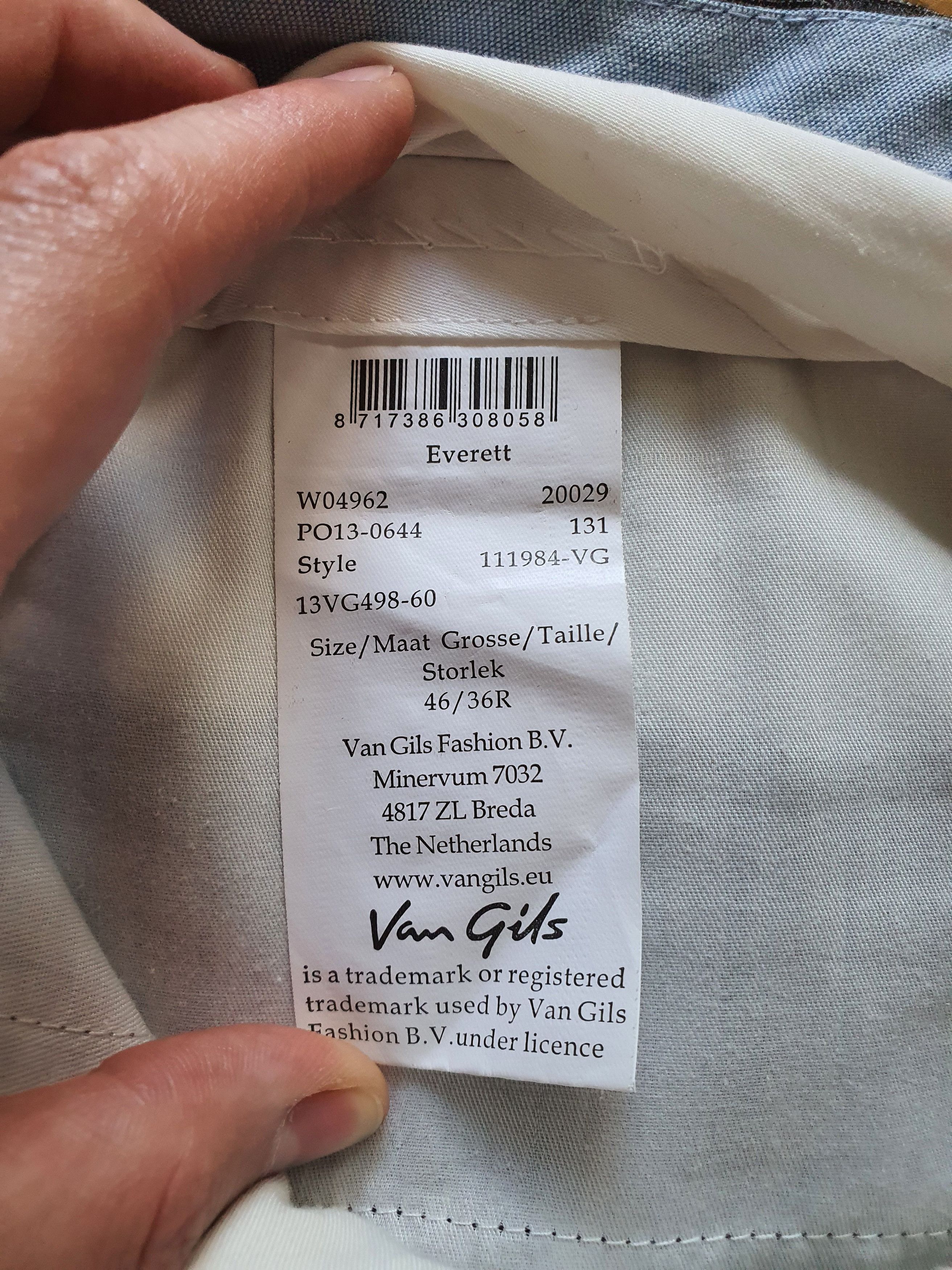 Van Gils EVERETT Suit - Brown Color, Slim Fit, Patterned Size 36R - 19 Thumbnail