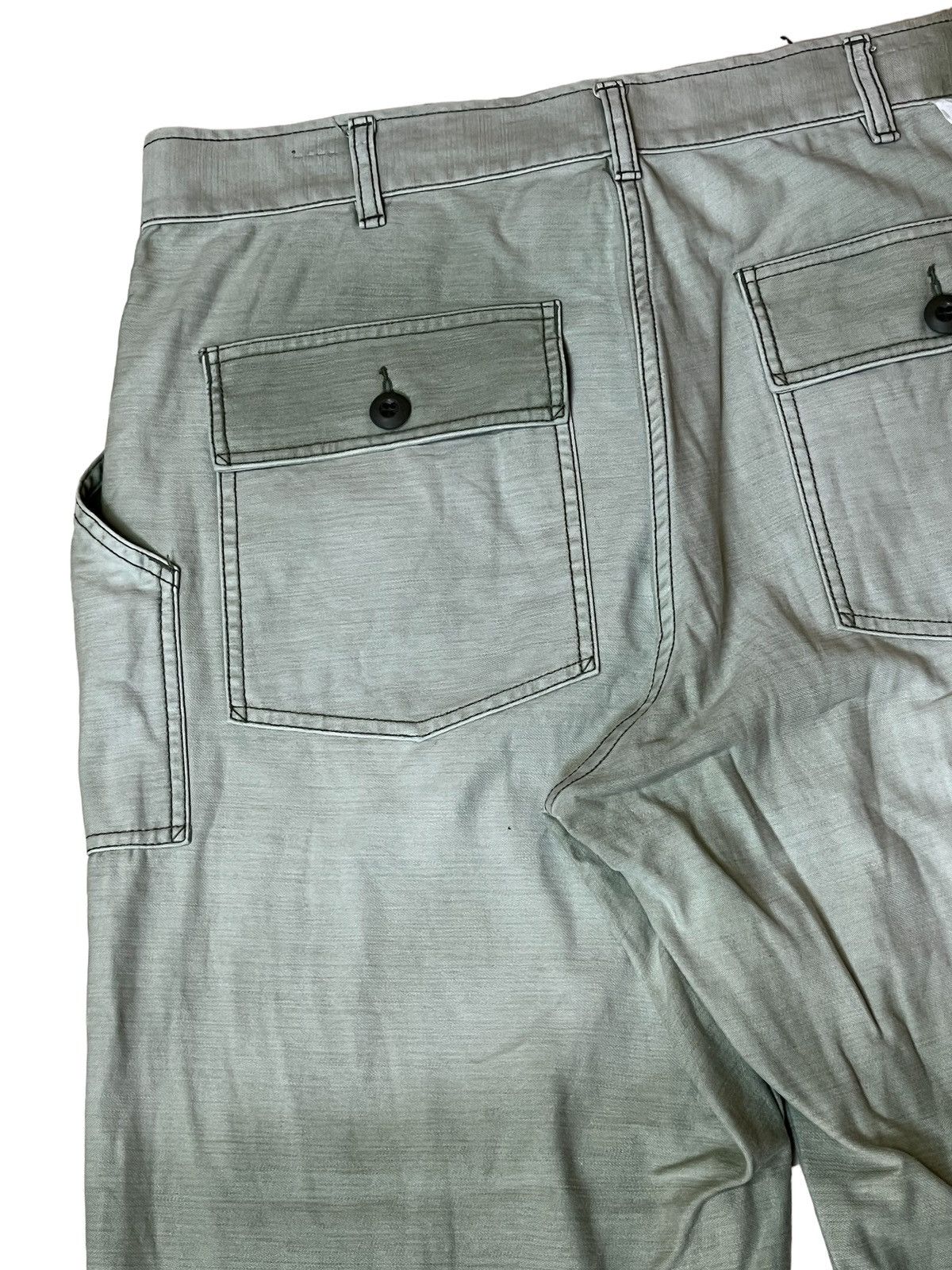 Toyo Enterprises VINTAGE GUNG HO USA MILITARY FATIGUE BAKER FADED PANTS Size US 35 - 8 Thumbnail