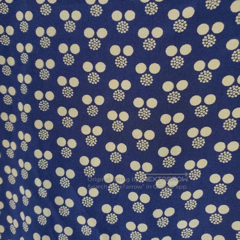 Dior Dior Navy Silk Print Short Sleeve Top . Size M / US 6-8 / IT 42-44 - 6 Thumbnail