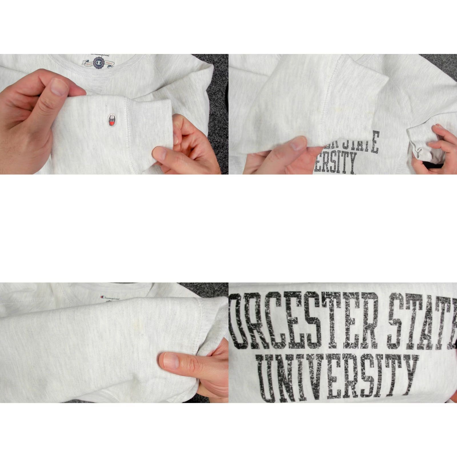 Champion Champion Reverse Weave Sweatshirt Worcester State Heather Gray Womens Medium Size M / US 6-8 / IT 42-44 - 8 Thumbnail