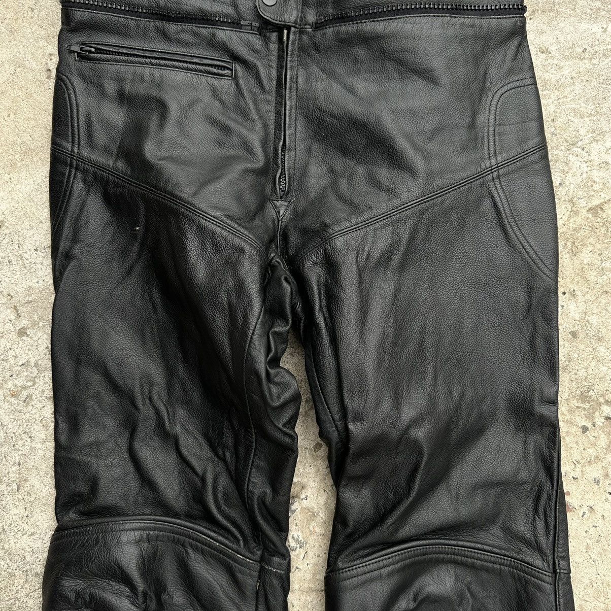 Vintage Vintage Moto Leather Pants Size 54 Style USA Y2K 00s Size US 38 / EU 54 - 5 Thumbnail