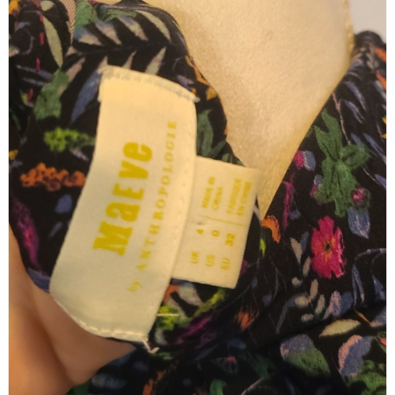 Anthropologie Anthropologie Maeve Amboseli Floral Button Down Top US 0 Size XS / US 0-2 / IT 36-38 - 6 Thumbnail