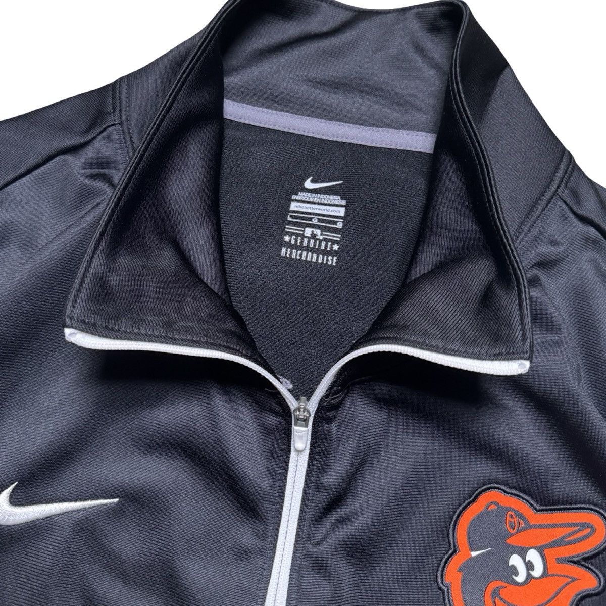Nike Nike Women's Baltimore Orioles Track Full Zip Jacket L Size L / US 10 / IT 46 - 3 Thumbnail