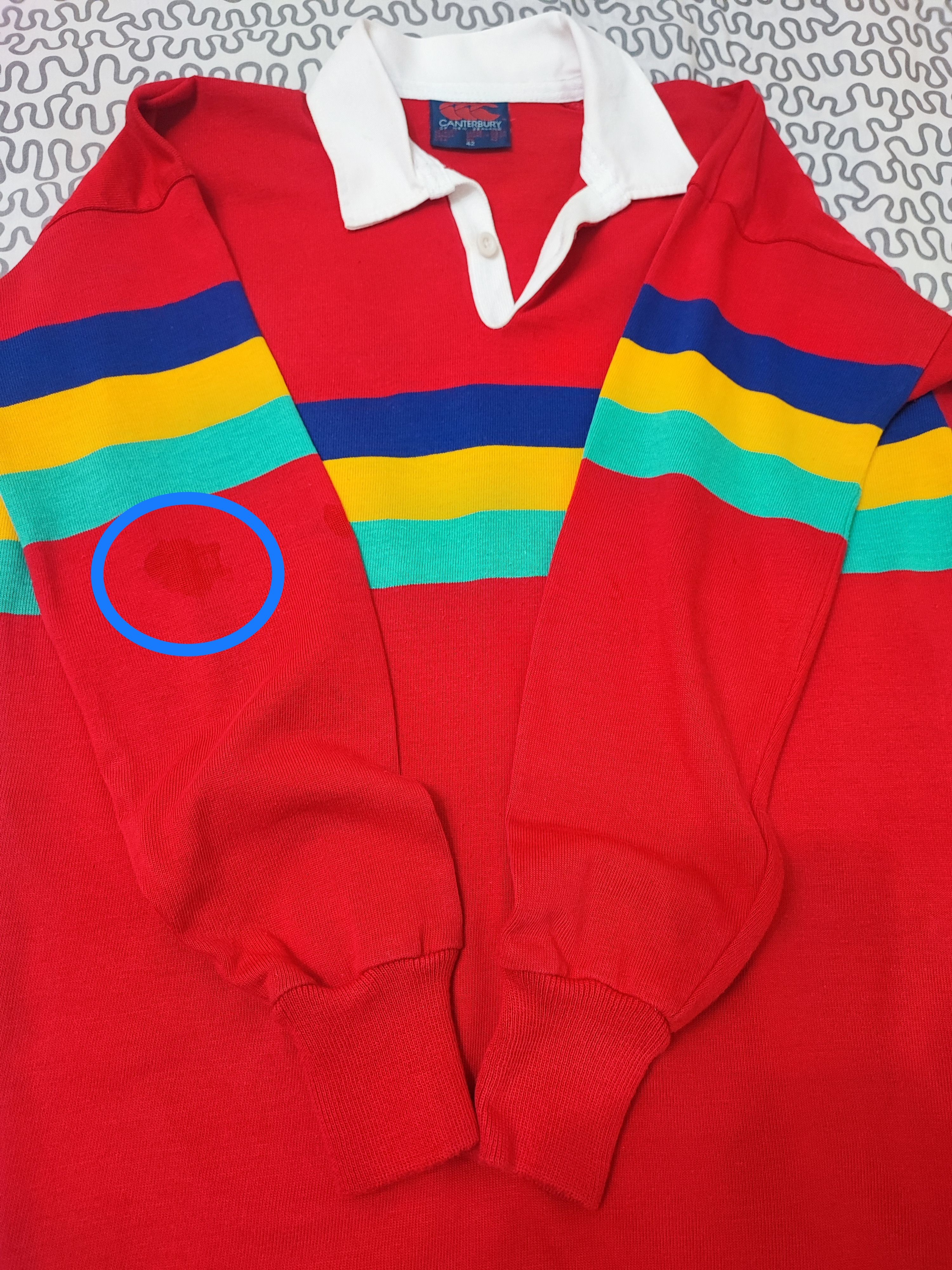Canterbury of New Zealand × Vintage Vintage 80's/90's Canterbury Multicolour Striped Rugby Shirt Size US L / EU 52-54 / 3 - 5 Thumbnail