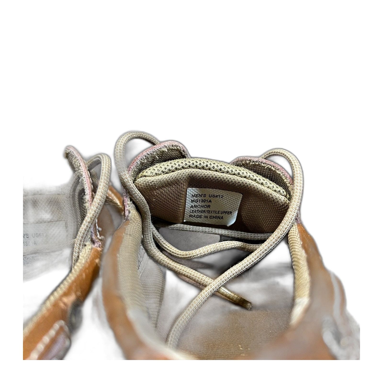 Vintage Margaritaville Anchor Brown Leather Lace Up Slip-On Boat Sho Size US 12 / EU 45 - 8 Thumbnail