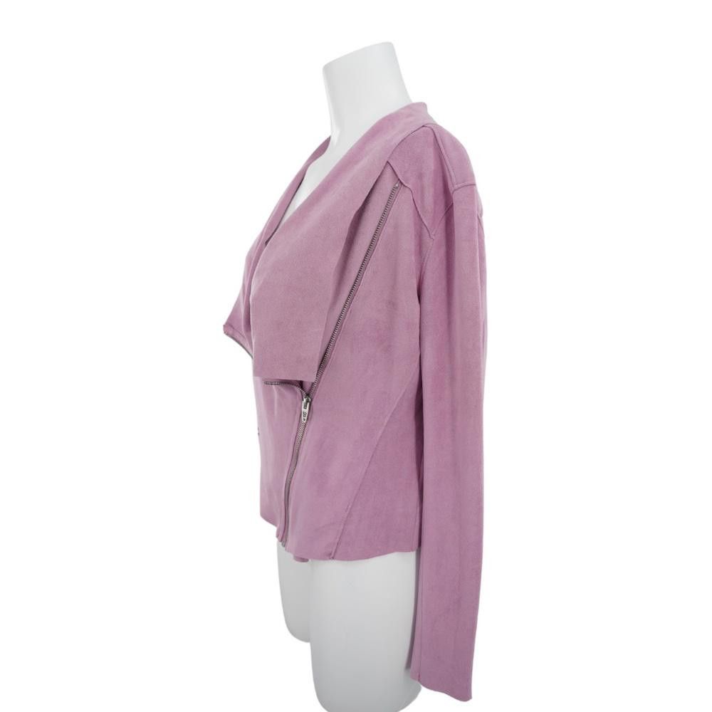BLANKNYC Blank NYC Pink Suede Asymmetrical Moto Jacket Size M Size M / US 6-8 / IT 42-44 - 2 Thumbnail