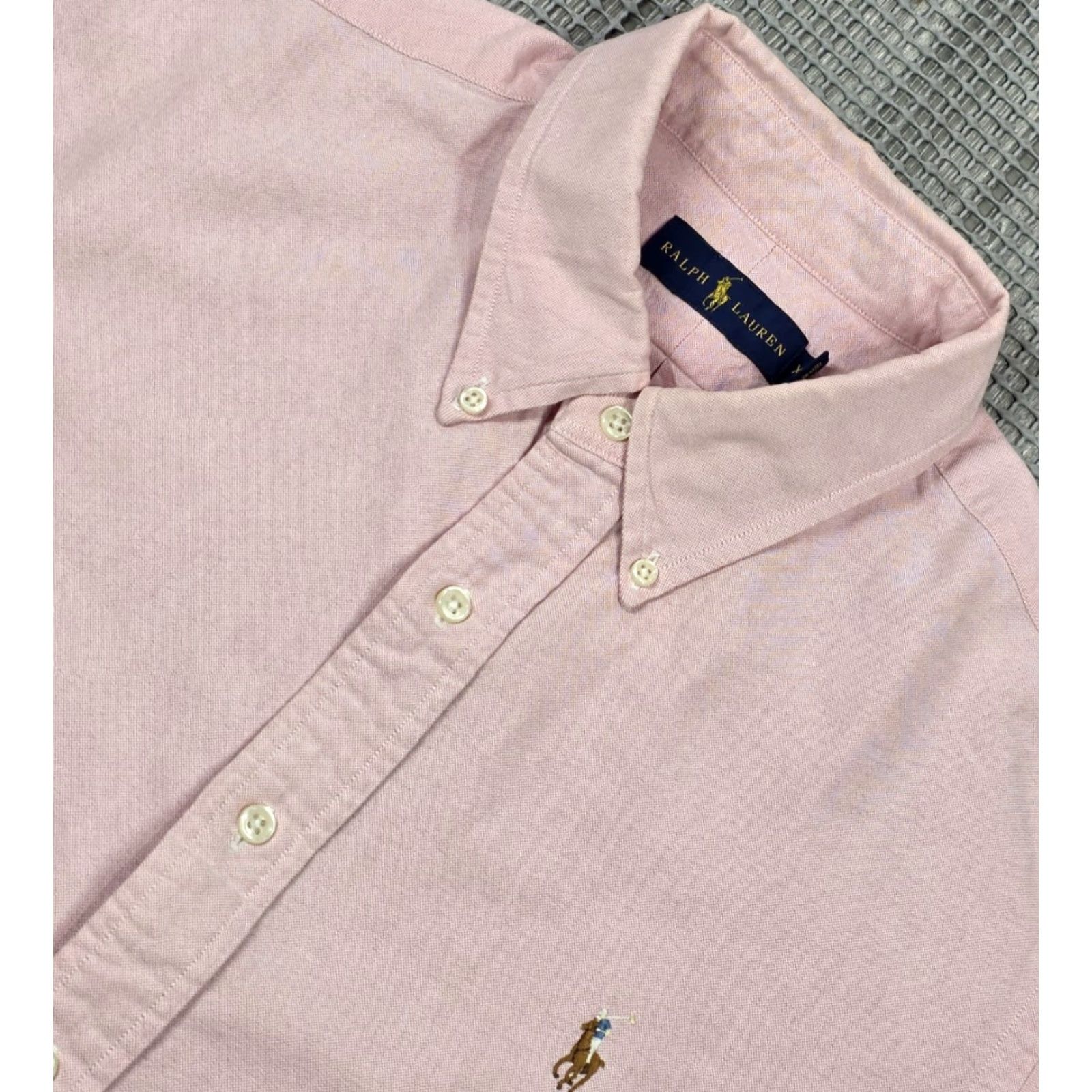 Polo Ralph Lauren Polo Ralph Lauren Shirt XL Pink Button Up Oxford Long Sleeve Iconic Mens Size US XL / EU 56 / 4 - 5 Thumbnail