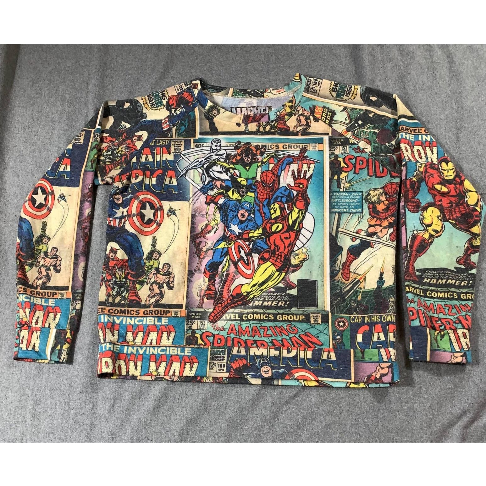 Marvel Comics Marvel Shirt Women Medium Multicolor Casual Size M / US 6-8 / IT 42-44 - 1 Thumbnail