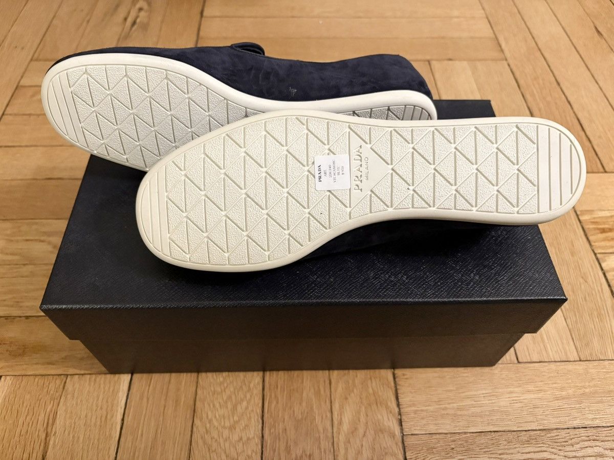 Prada Prada Navy Suede Loafers Size US 9 / EU 42 - 3 Thumbnail