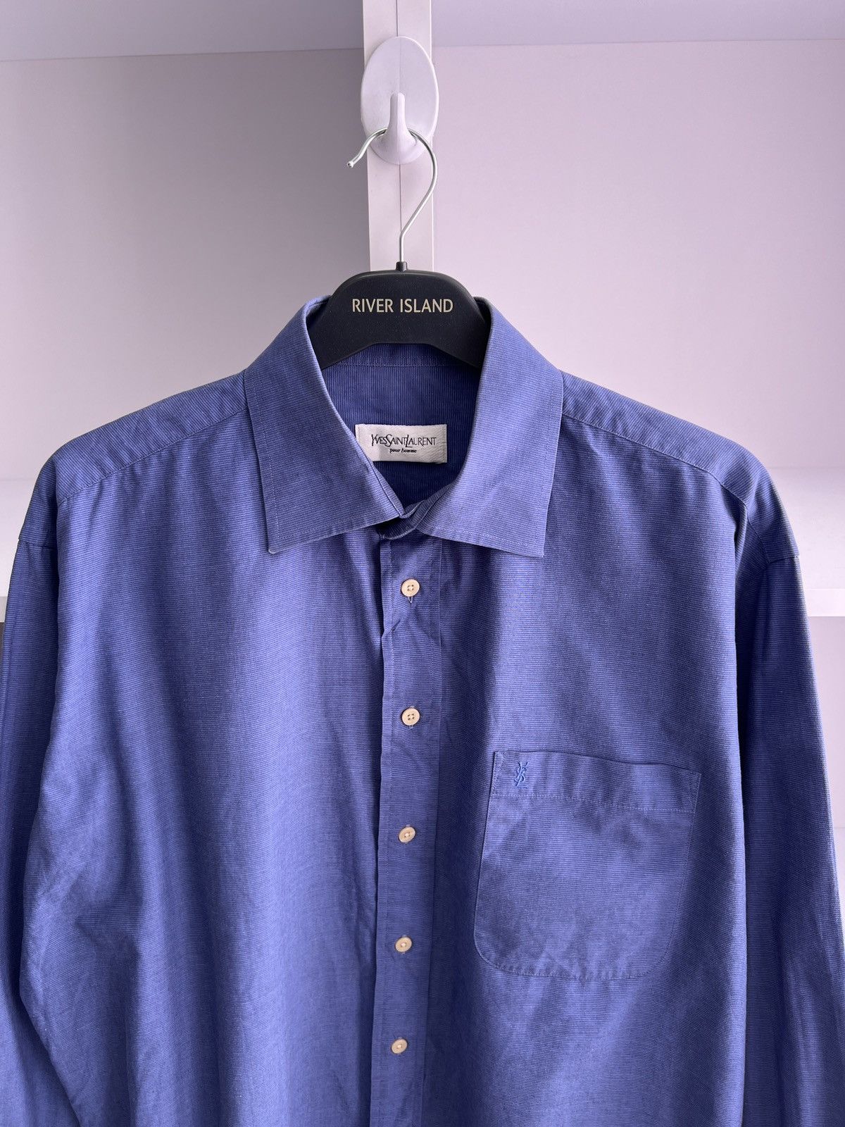 Vintage × Yves Saint Laurent Vintage Yves Saint Laurent Button up Luxury Shirt Size US M / EU 48-50 / 2 - 7 Thumbnail