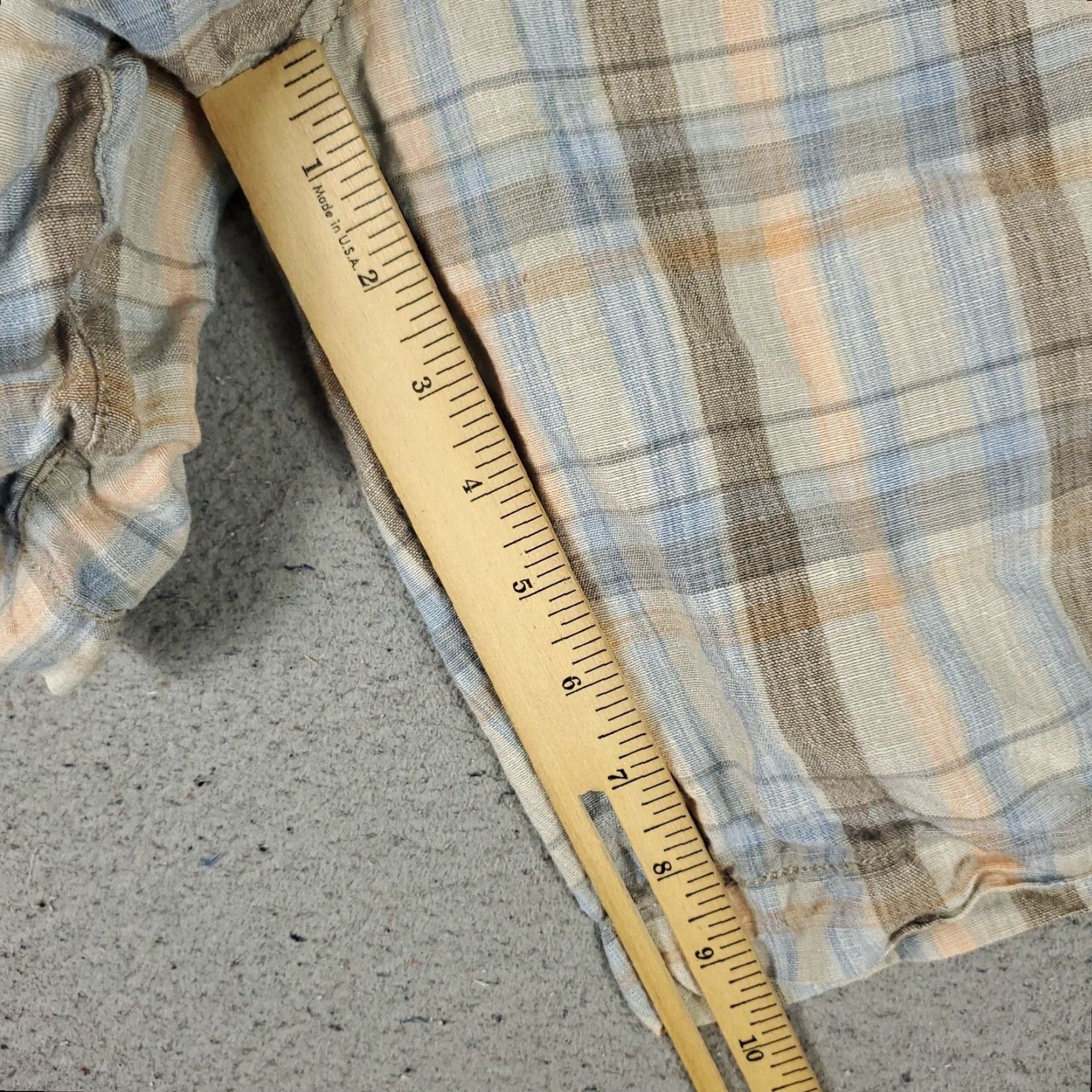 Tommy Bahama VINTAGE Tommy Bahama Men's Shorts Size 38 Linen Plaid Flat Front Casual Chino Blue Size US 38 / EU 54 - 6 Thumbnail