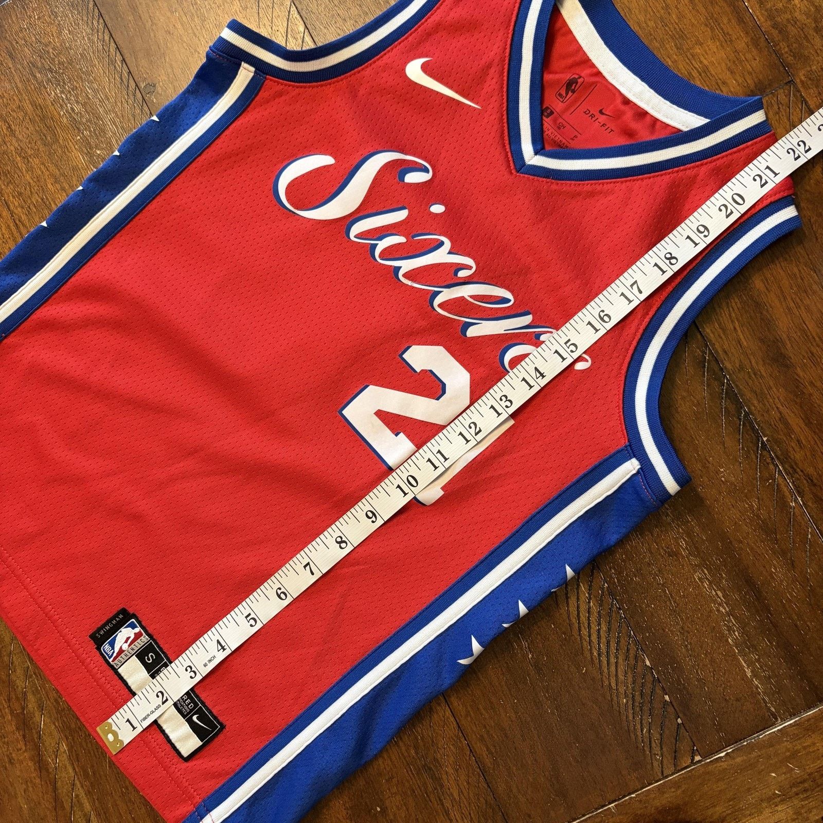 Nike Philadelphia 76ers Jersey Boys Small Joel Embiid 21 Nike Size S / US 4 / IT 40 - 11 Thumbnail