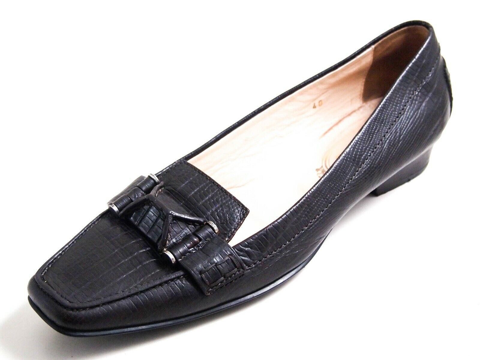 Tod's Tod's Low Heel Pumps Brown Leather Womens US 10 EU 40 Size US 10 / IT 40 - 1 Thumbnail