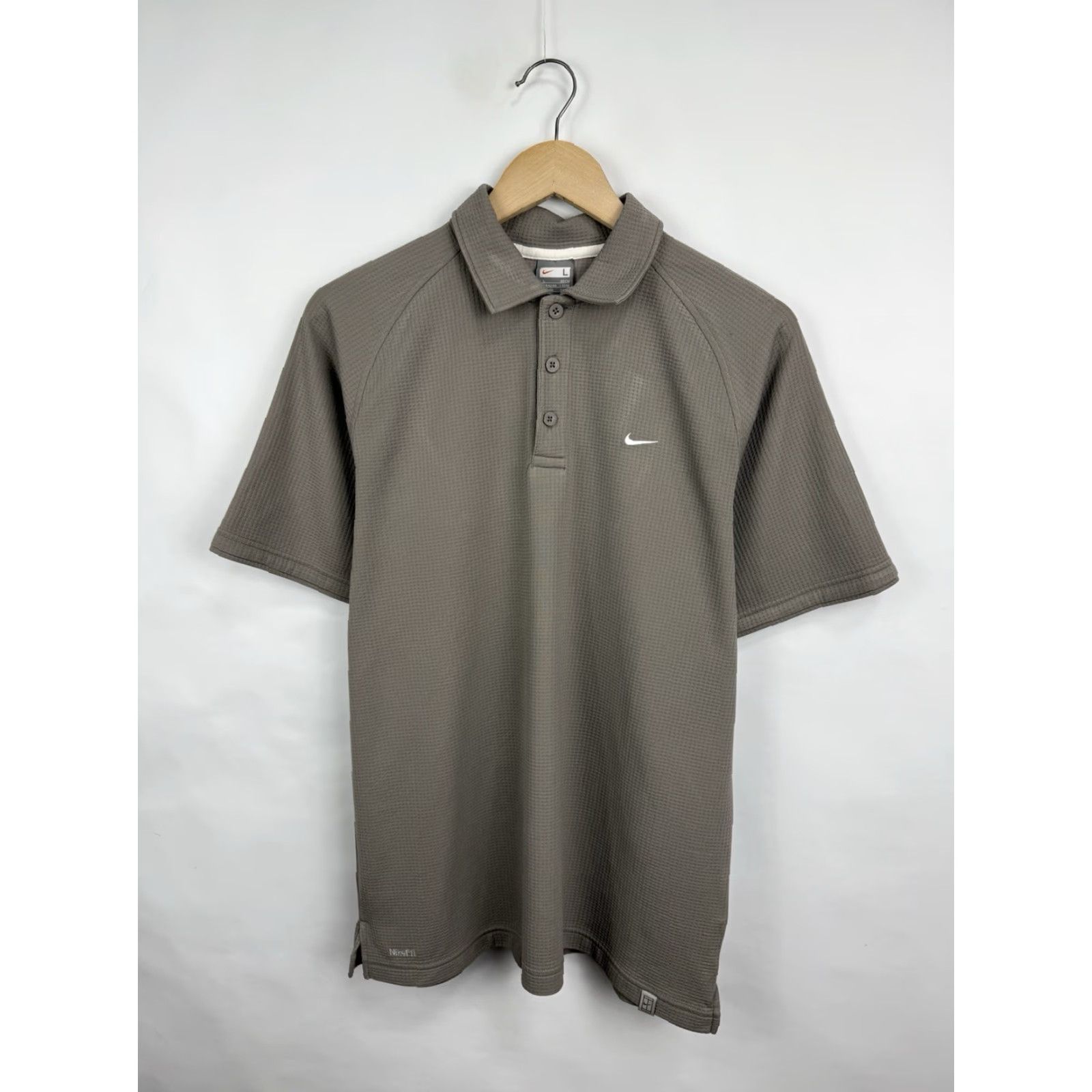 Nike VINTAGE Nike Tennis Challenge Court Polo T-Shirt Y2K L Mens Gray 90s Size US L / EU 52-54 / 3 - 3 Thumbnail