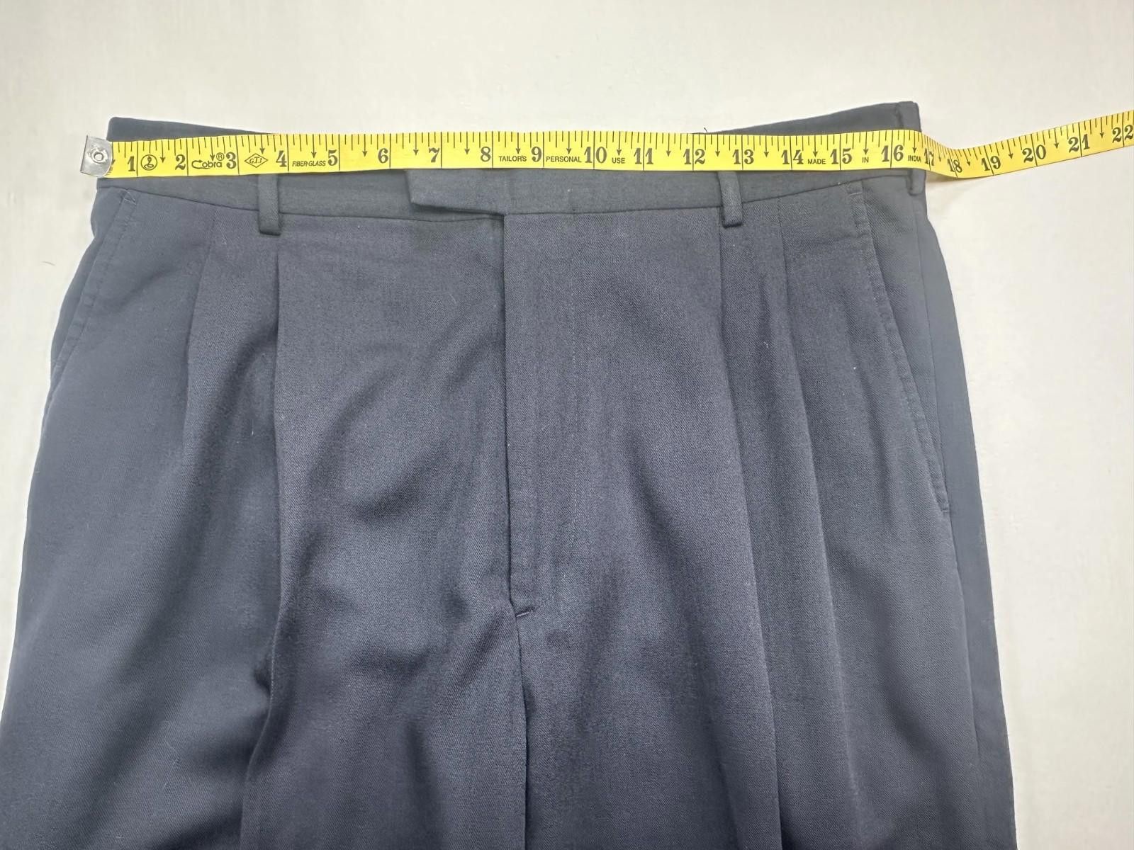 Lauren Ralph Lauren Ralph Lauren Chaps Pleated Front Dress Pants Blue Mens 34/30 Size US 34 / EU 50 - 3 Thumbnail