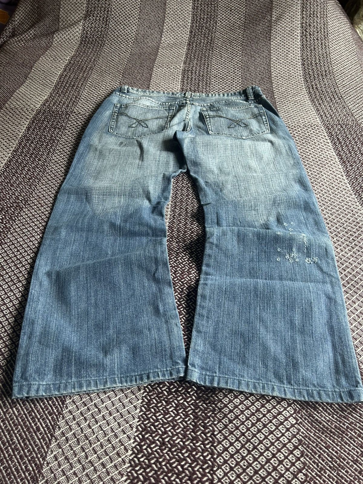 Vintage Vintage Smog Distressed Denim Jeans Baggy Faded Streetwear Size US 36 / EU 52 - 3 Thumbnail