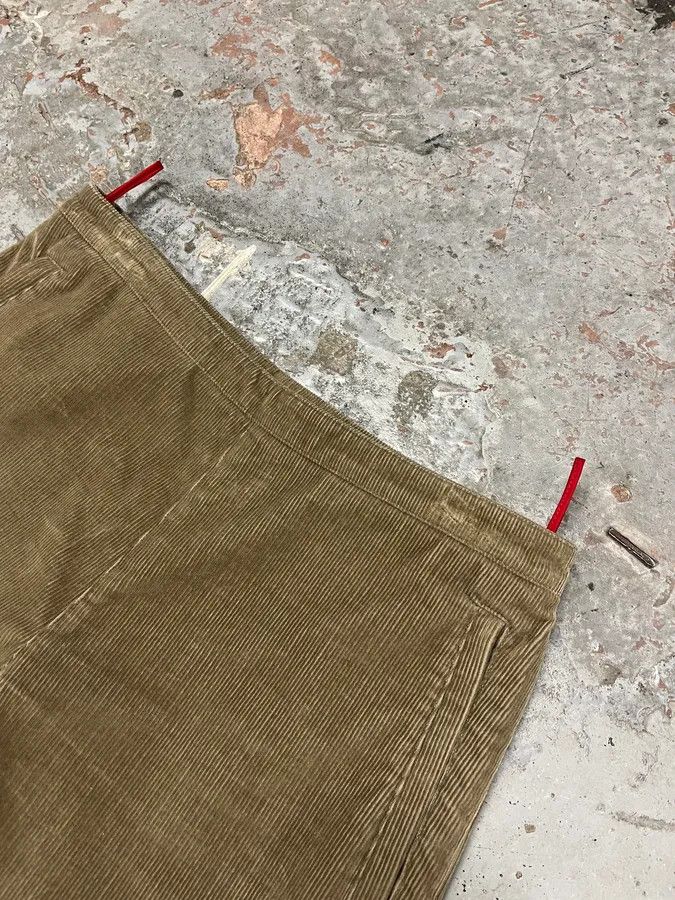 Prada 2000s Prada Linea Rossa Beige Corduroy Velvet Pants Size US 32 / EU 48 - 5 Thumbnail