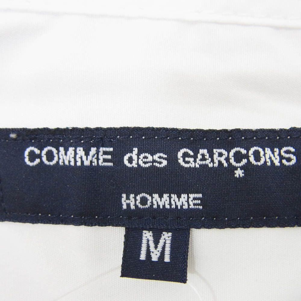 Comme des Garcons Homme Shirt Cotton Broadcloth Long Sleeve Button Up White Size US M / EU 48-50 / 2 - 5 Thumbnail