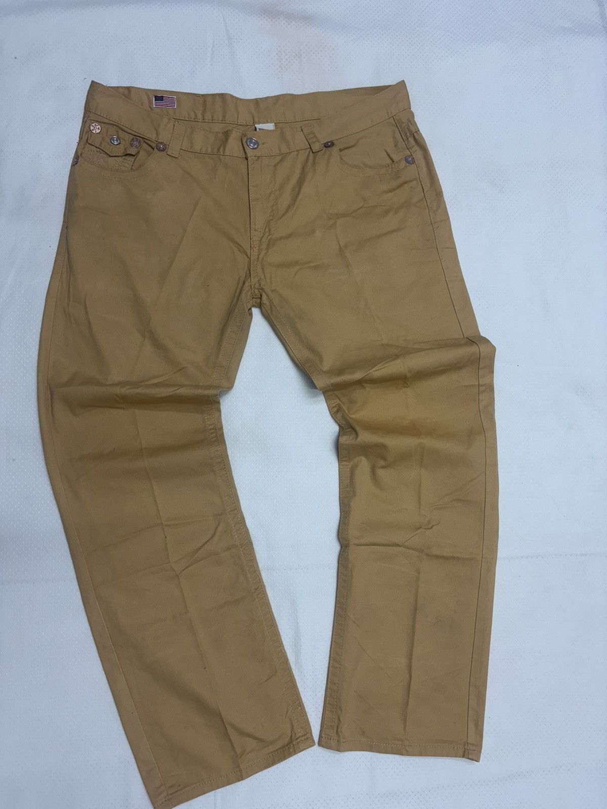 True Religion True Religion Joey Super T Khaki Denim Pants - Made in USA Size US 42 / EU 58 - 2 Thumbnail