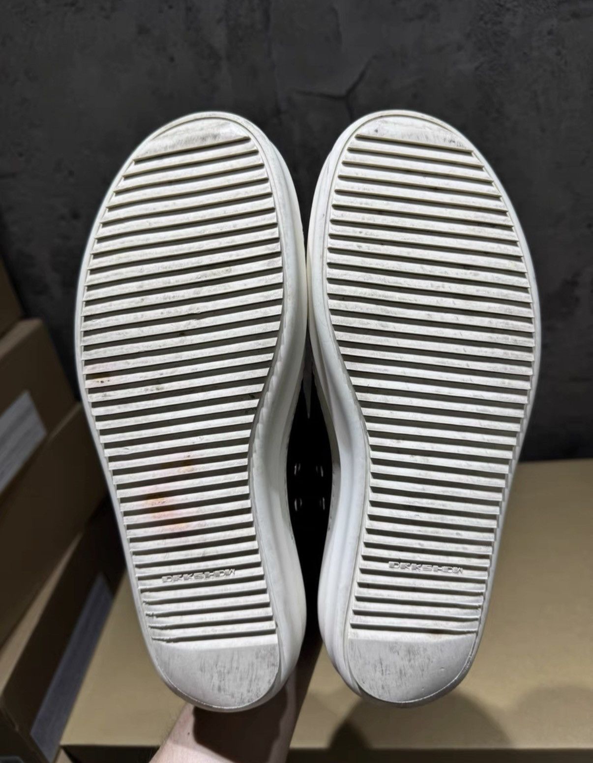 Rick Owens Rick Owens DRKSHDW Low Top Sneakers K37 Size US 8 / EU 41 - 8 Thumbnail
