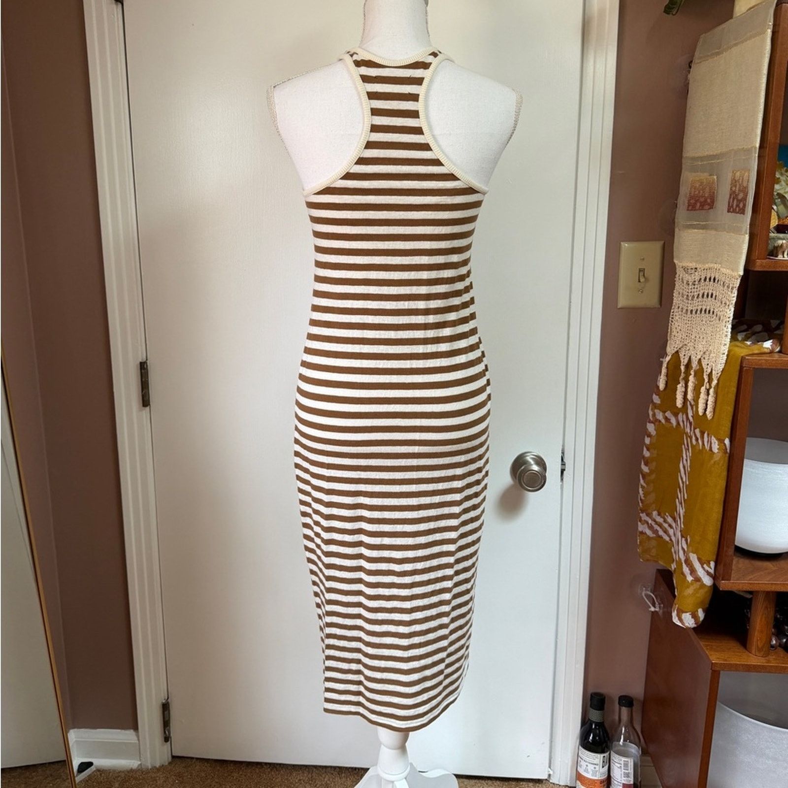 Lou & Grey Striped Racerback Dress Size S / US 4 / IT 40 - 2 Thumbnail