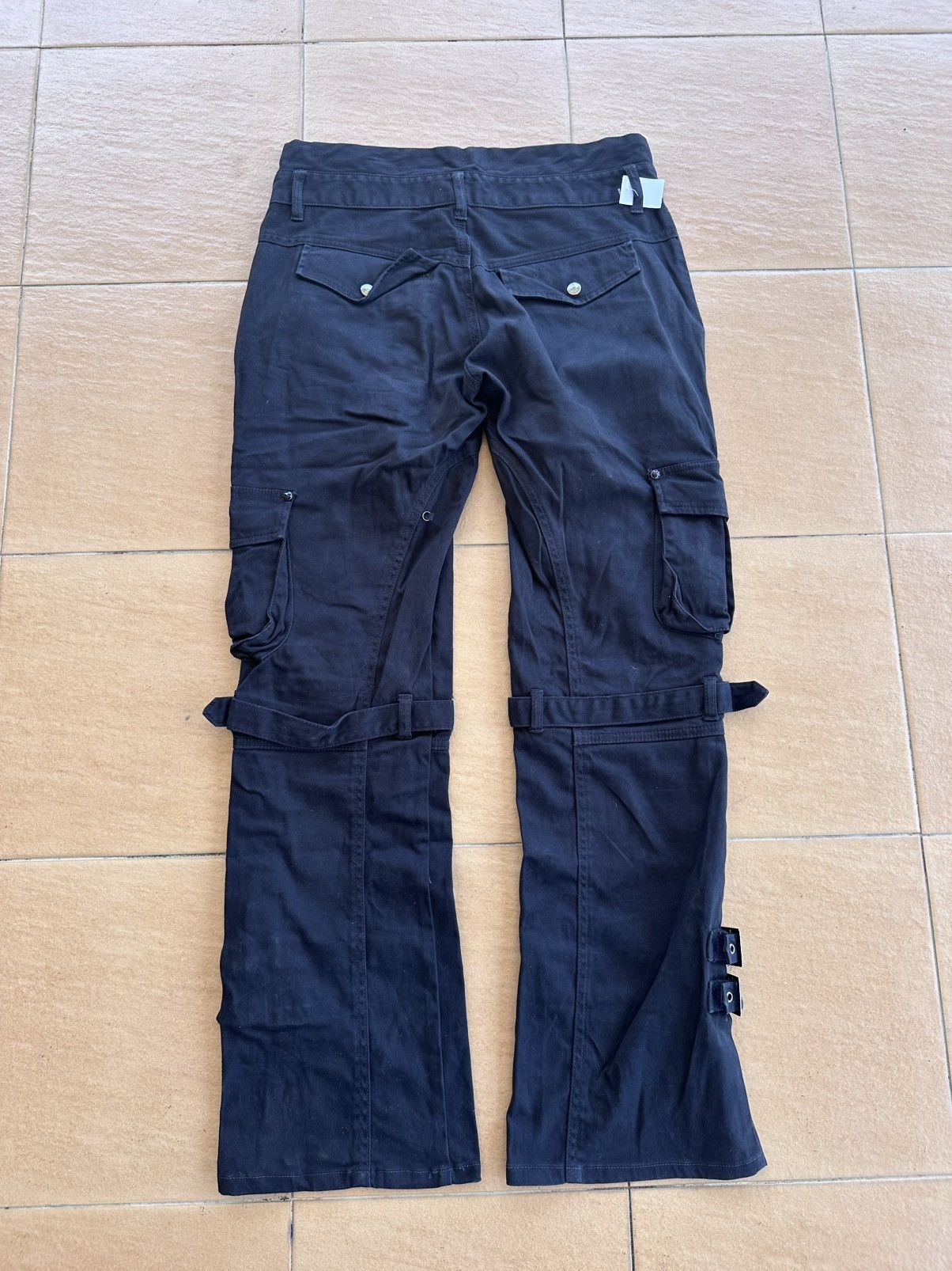 If Six Was Nine × Le Grande Bleu (L.G.B.) × semanticdesign Semantic Design Bondage Double Waist Flare pants Size US 32 / EU 48 - 8 Thumbnail