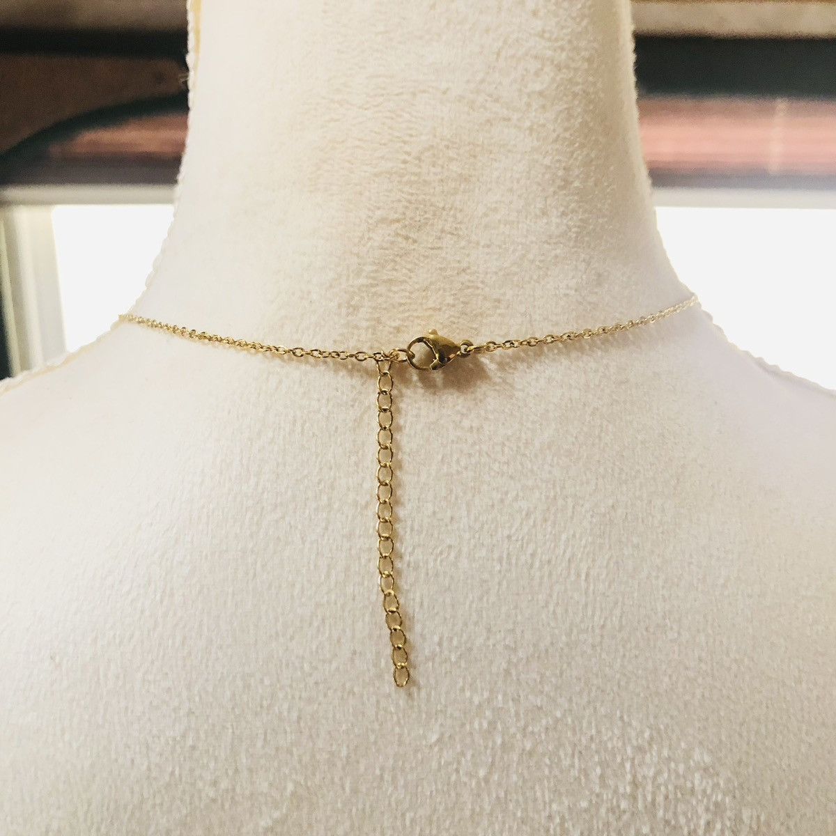 Handmade Handcrafted vintage gold fancy monogram initial necklace Size ONE SIZE - 4 Thumbnail